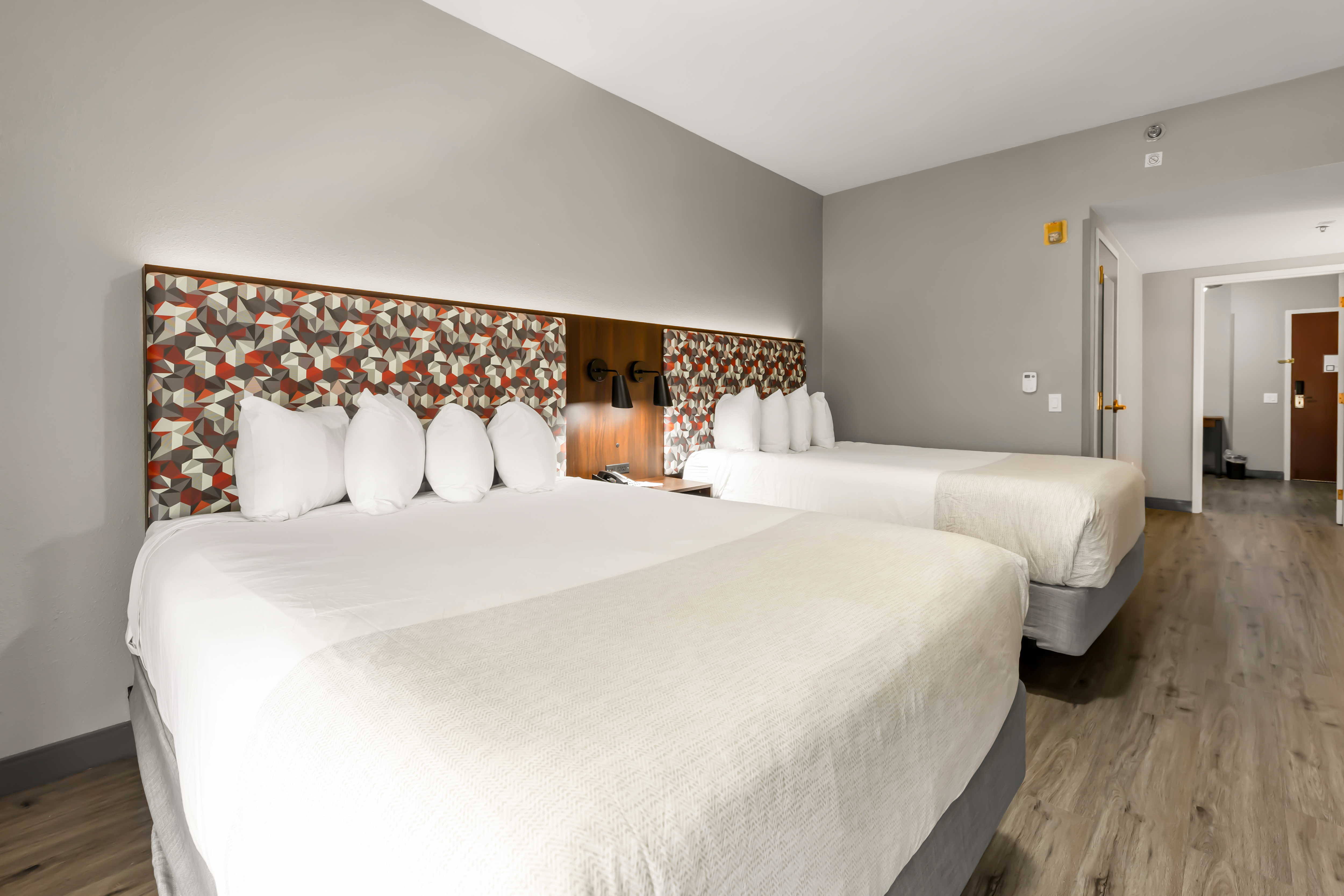 Guest room at the Hawthorn Extended Stay by Wyndham College Station in College Station, Texas