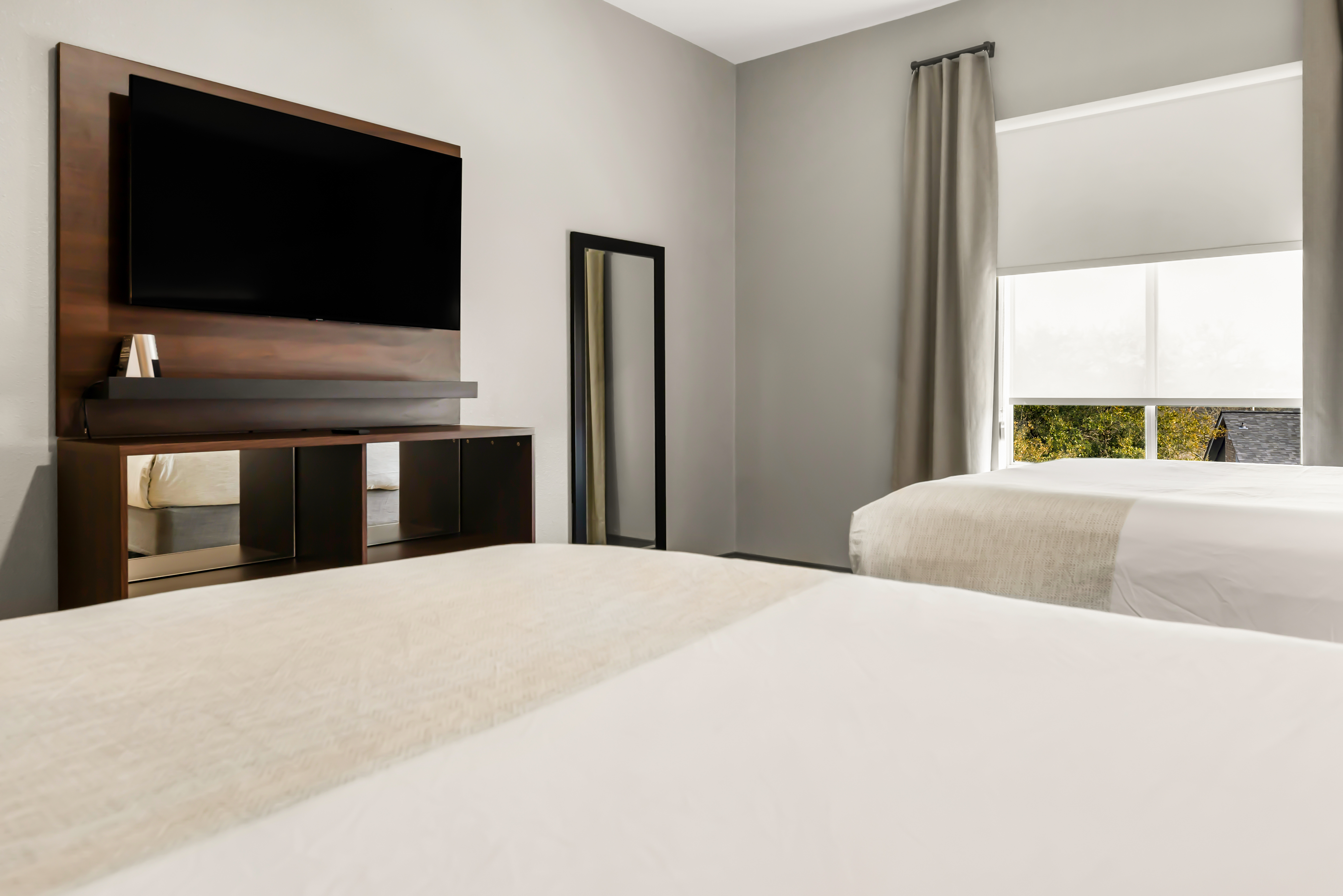 Guest room at the Hawthorn Extended Stay by Wyndham College Station in College Station, Texas