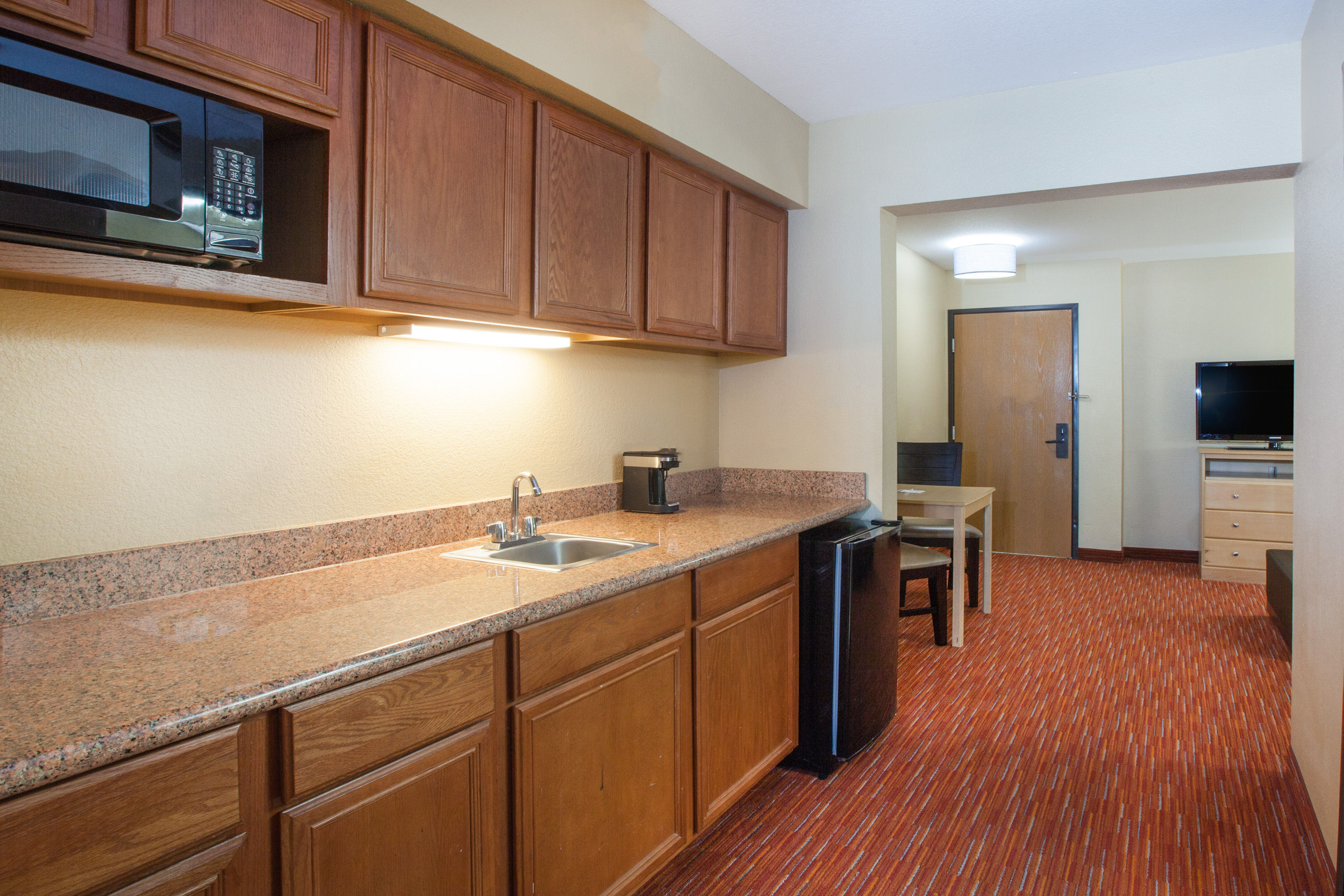 Hawthorn Extended Stay by Wyndham Corpus Christi suite kitchen in Corpus Christi, Texas