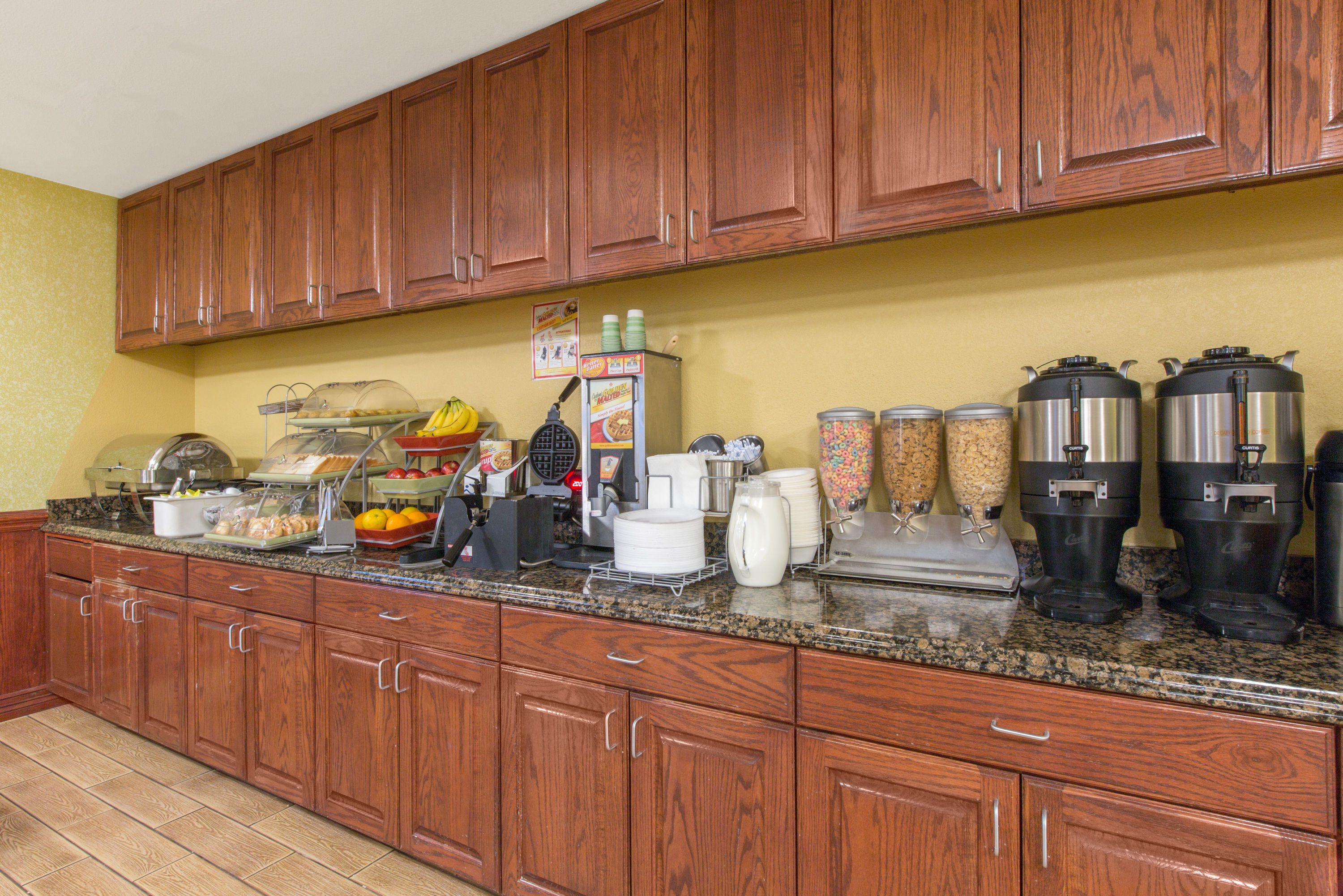 Free breakfast at Hawthorn Extended Stay by Wyndham Corpus Christi Padre Is in Corpus Christi, Texas