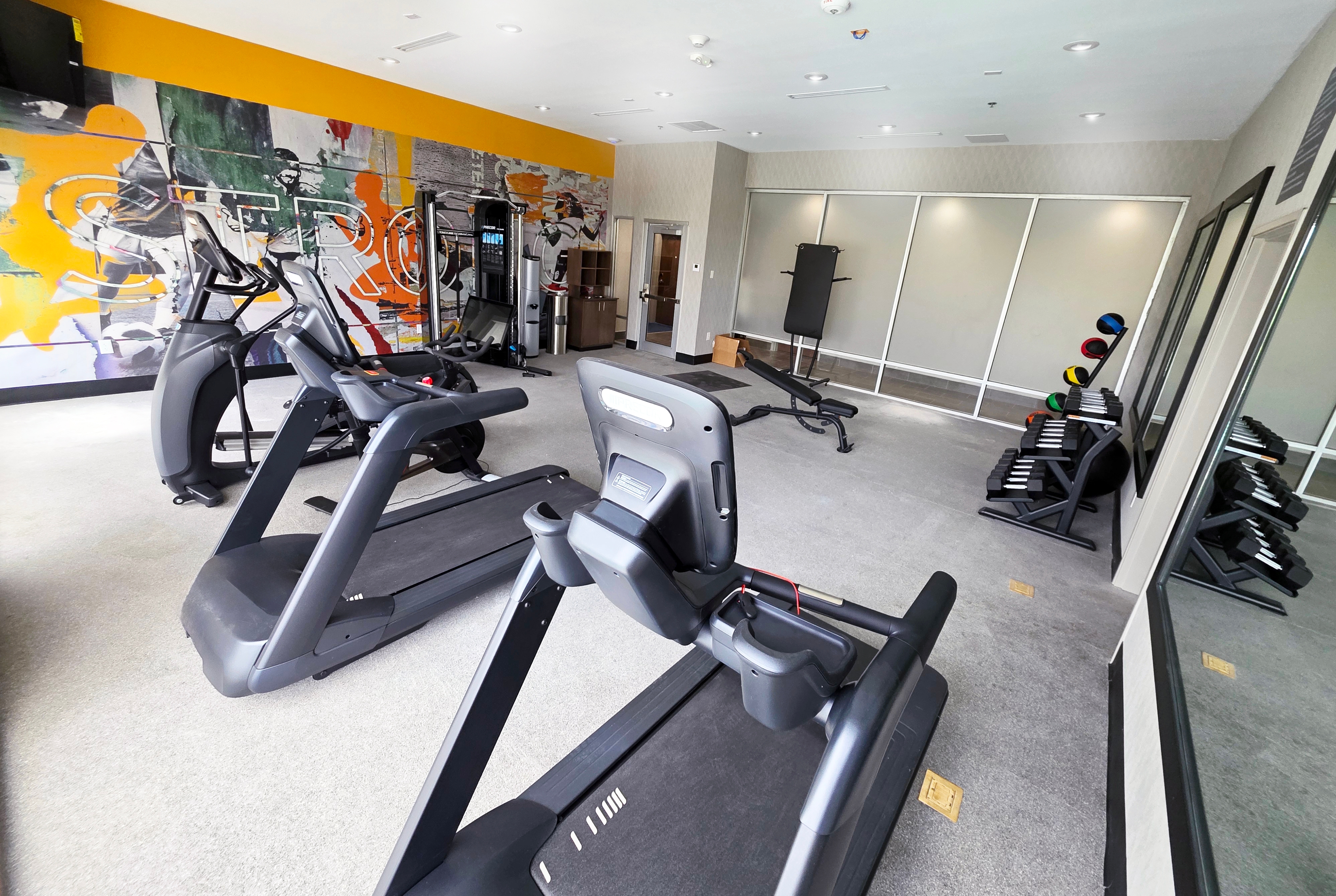 Fitness room at Hawthorn Extended Stay by Wyndham Eagle Pass in Eagle Pass, Texas