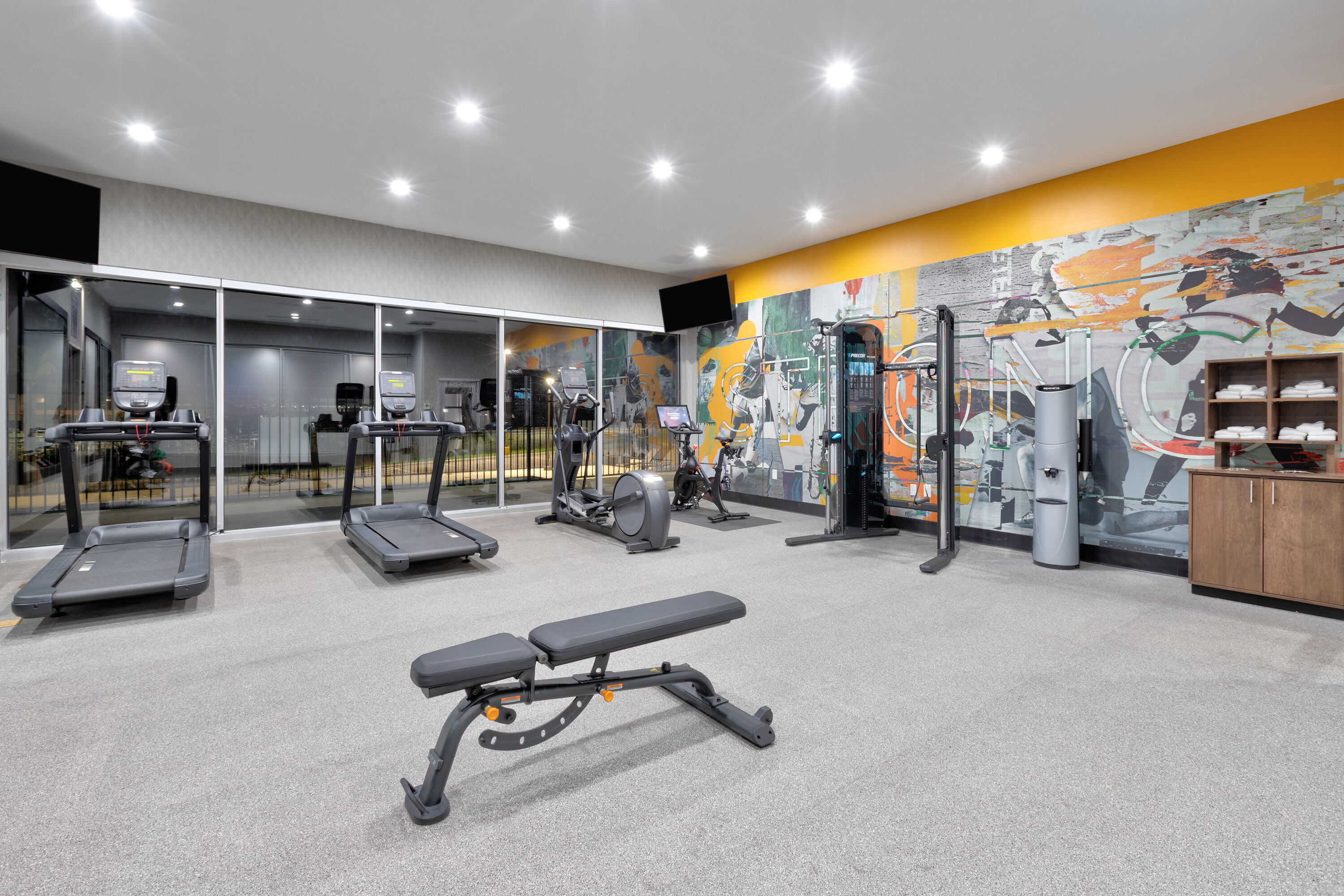 Fitness room at Hawthorn Extended Stay by Wyndham Eagle Pass in Eagle Pass, Texas