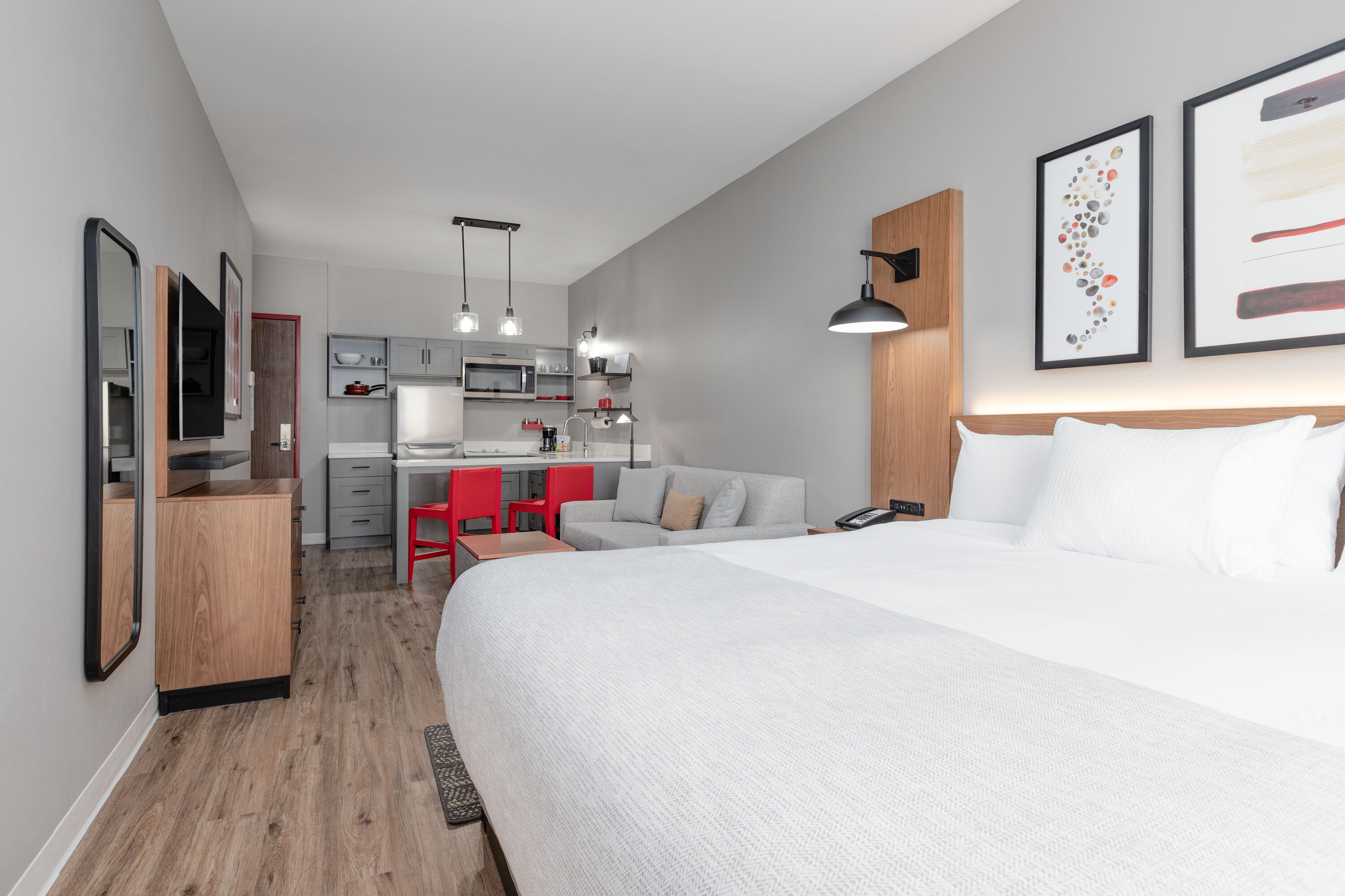 Guest room at the Hawthorn Extended Stay by Wyndham Eagle Pass in Eagle Pass, Texas