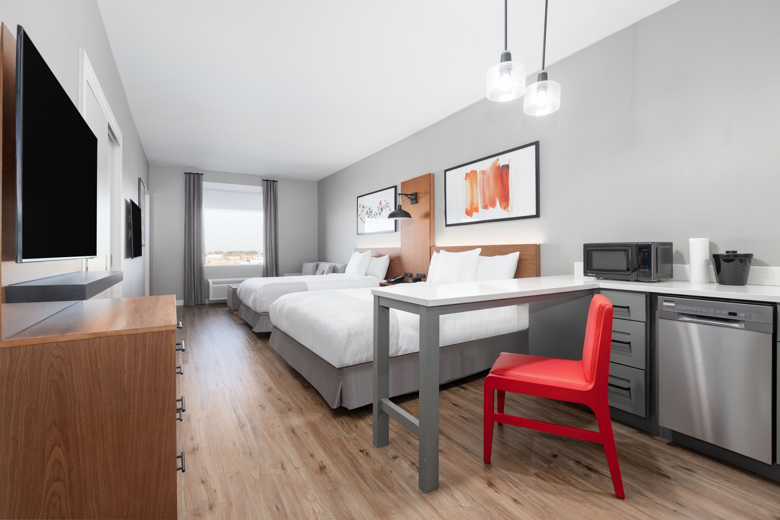 Guest room at the Hawthorn Extended Stay by Wyndham Eagle Pass in Eagle Pass, Texas