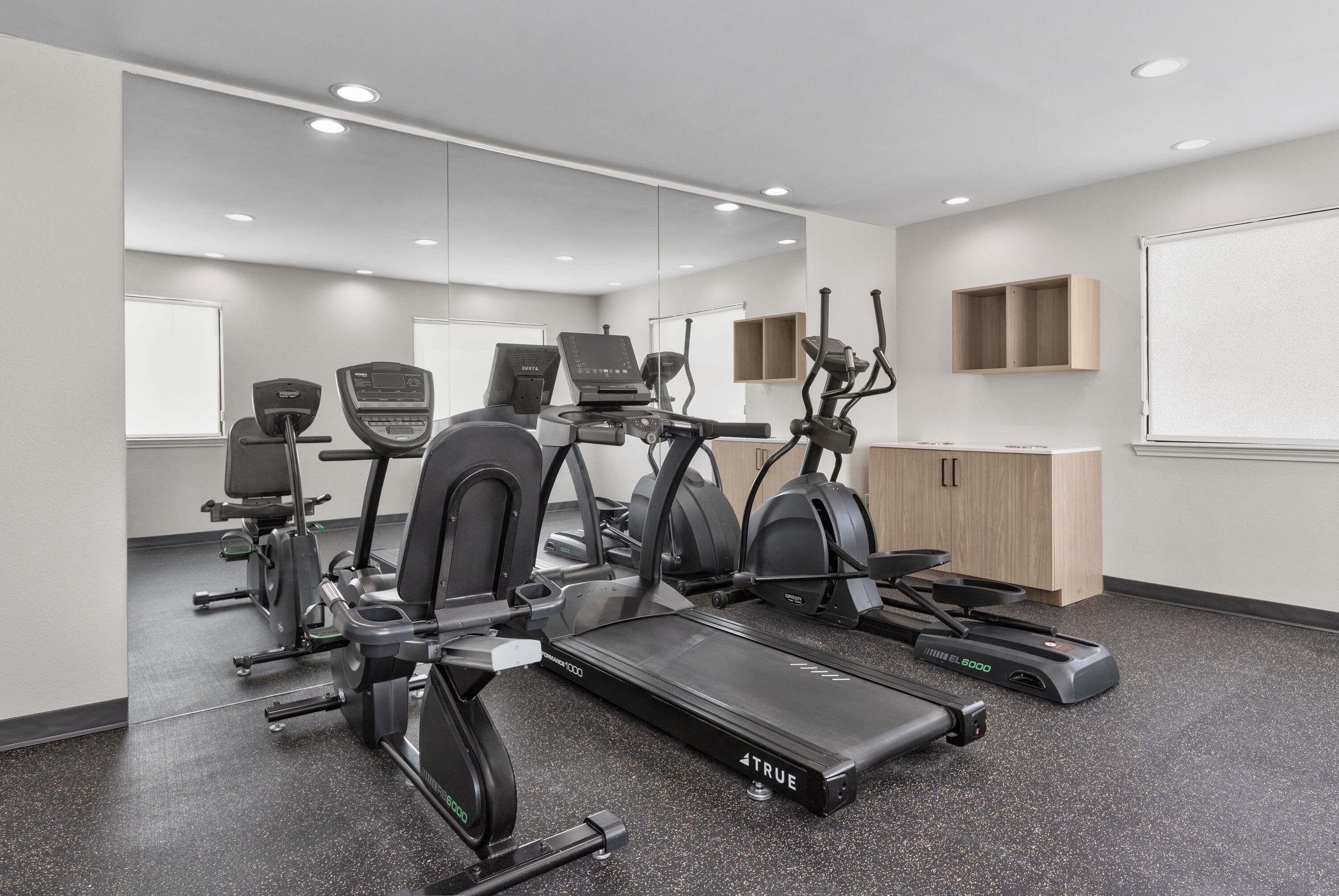 Fitness room at Hawthorn Extended Stay by Wyndham DFW Airport North in Irving, Texas
