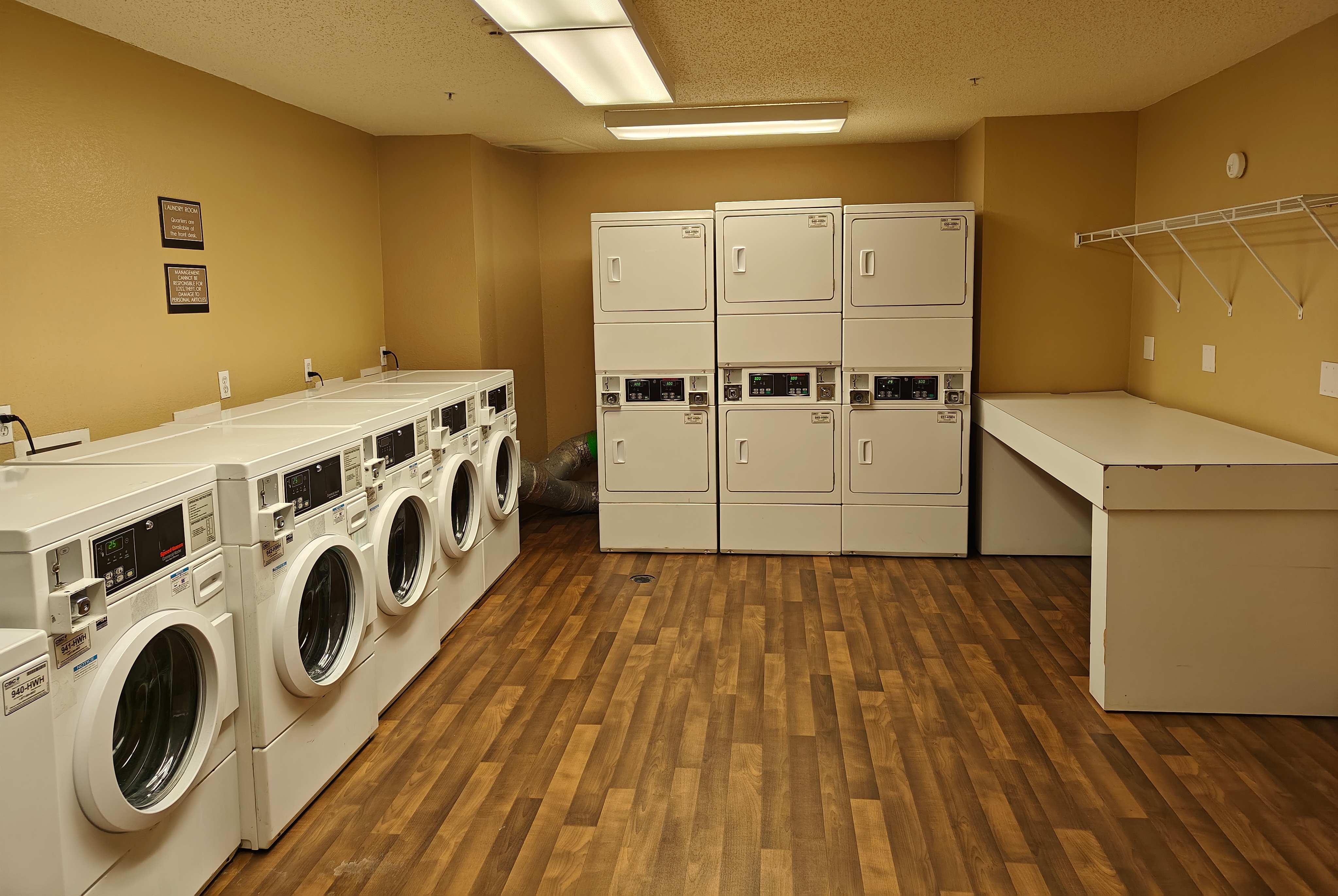 Laundry facilities at Hawthorn Extended Stay by Wyndham DFW Airport North in Irving, Texas
