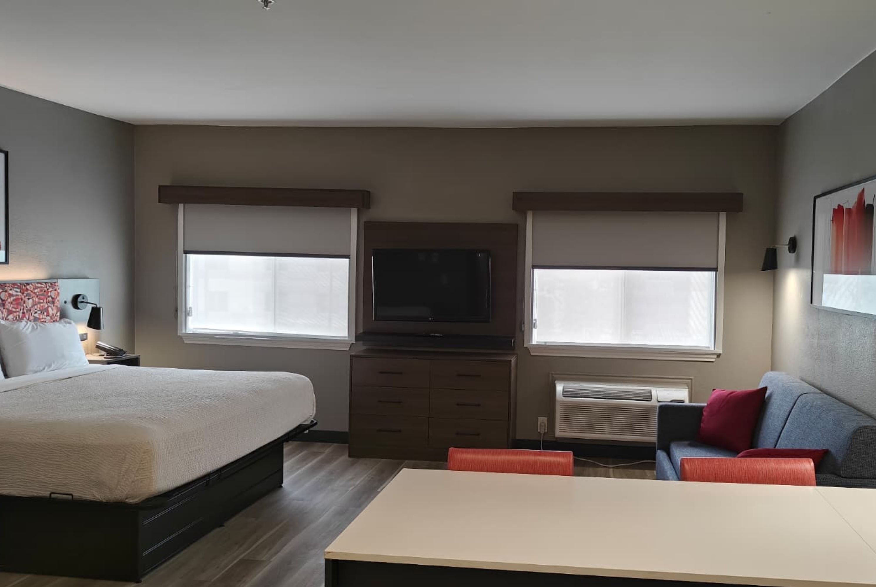 Guest room at the Hawthorn Extended Stay by Wyndham DFW Airport North in Irving, Texas