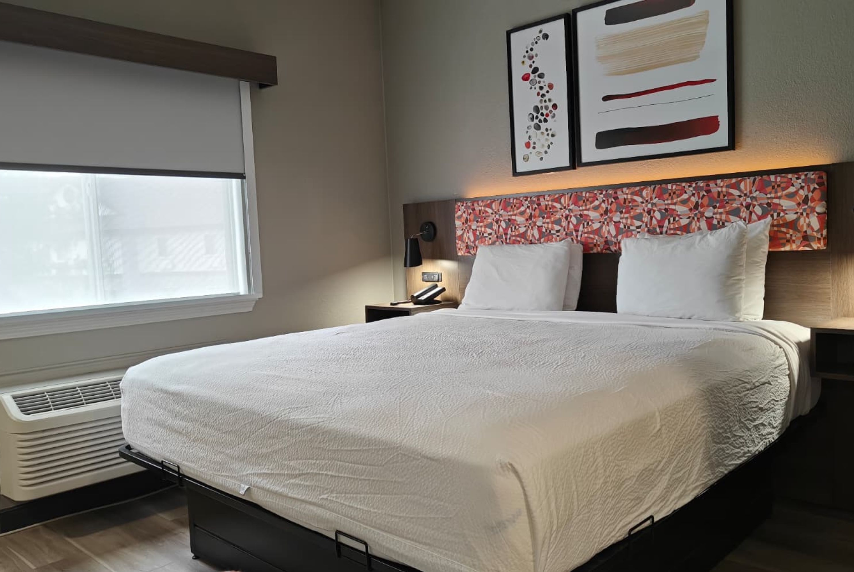 Guest room at the Hawthorn Extended Stay by Wyndham DFW Airport North in Irving, Texas