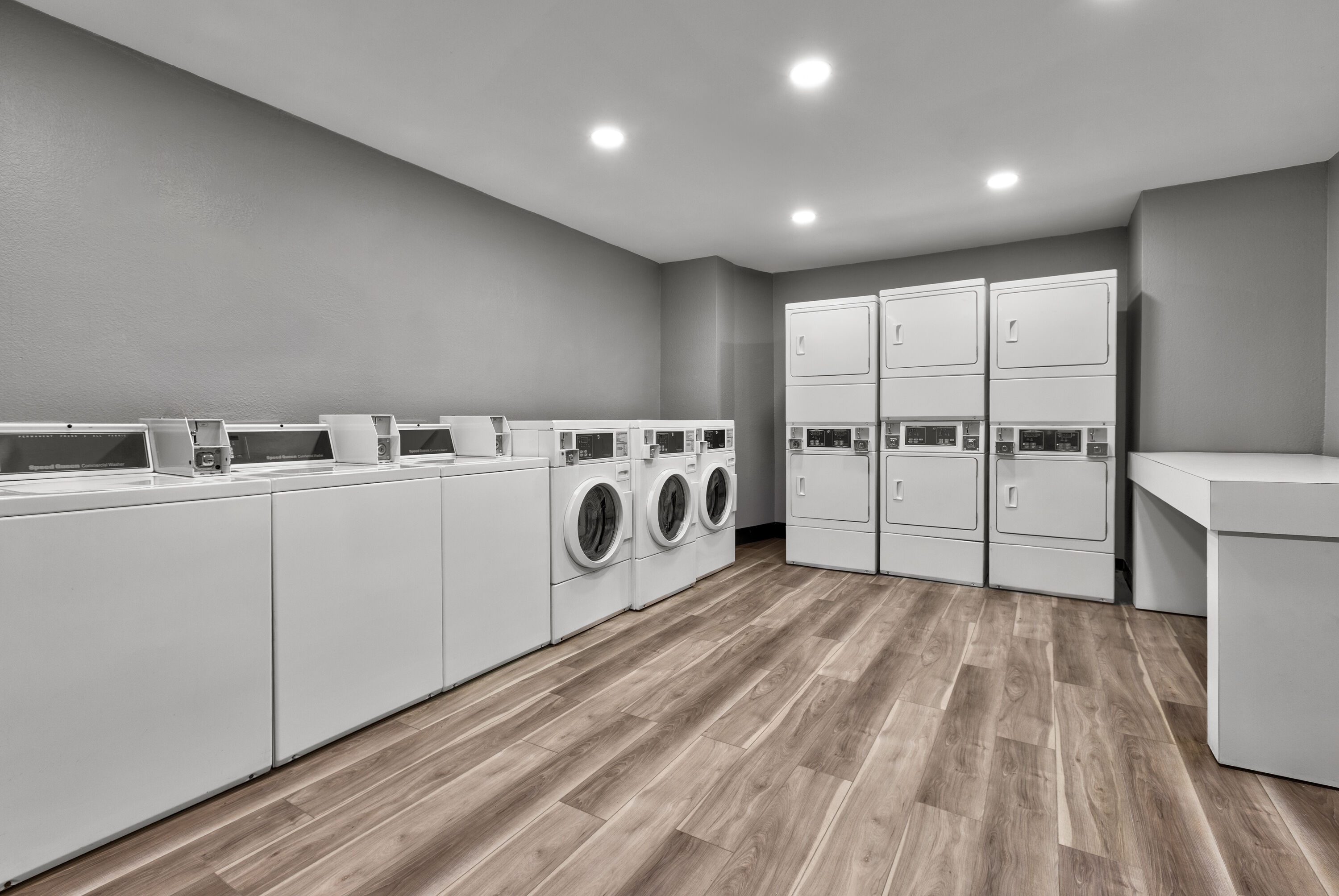 Laundry facilities at Hawthorn Extended Stay by Wyndham DFW Airport North in Irving, Texas