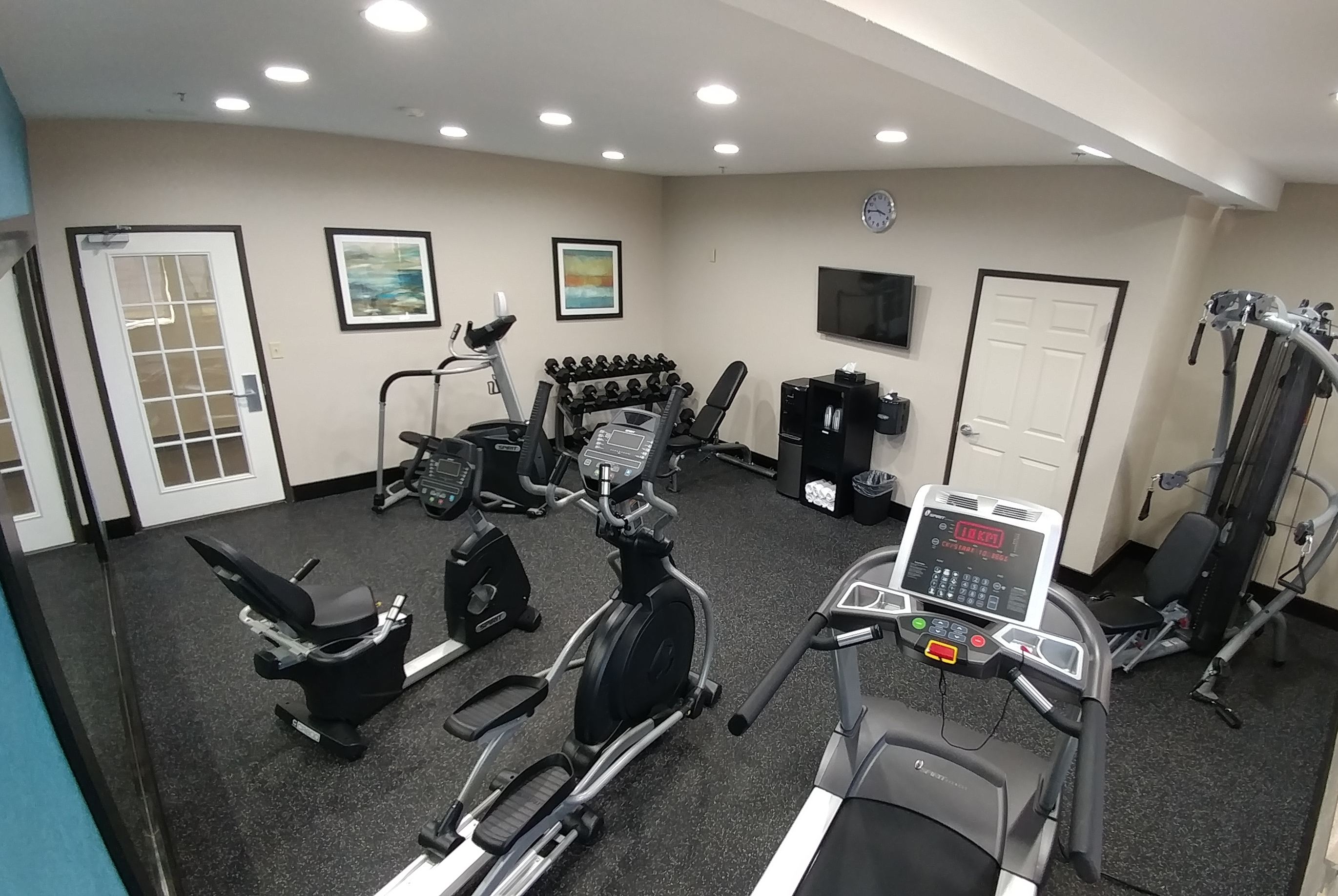 Fitness room at Hawthorn Suites By Wyndham Irving DFW South in Irving, Texas