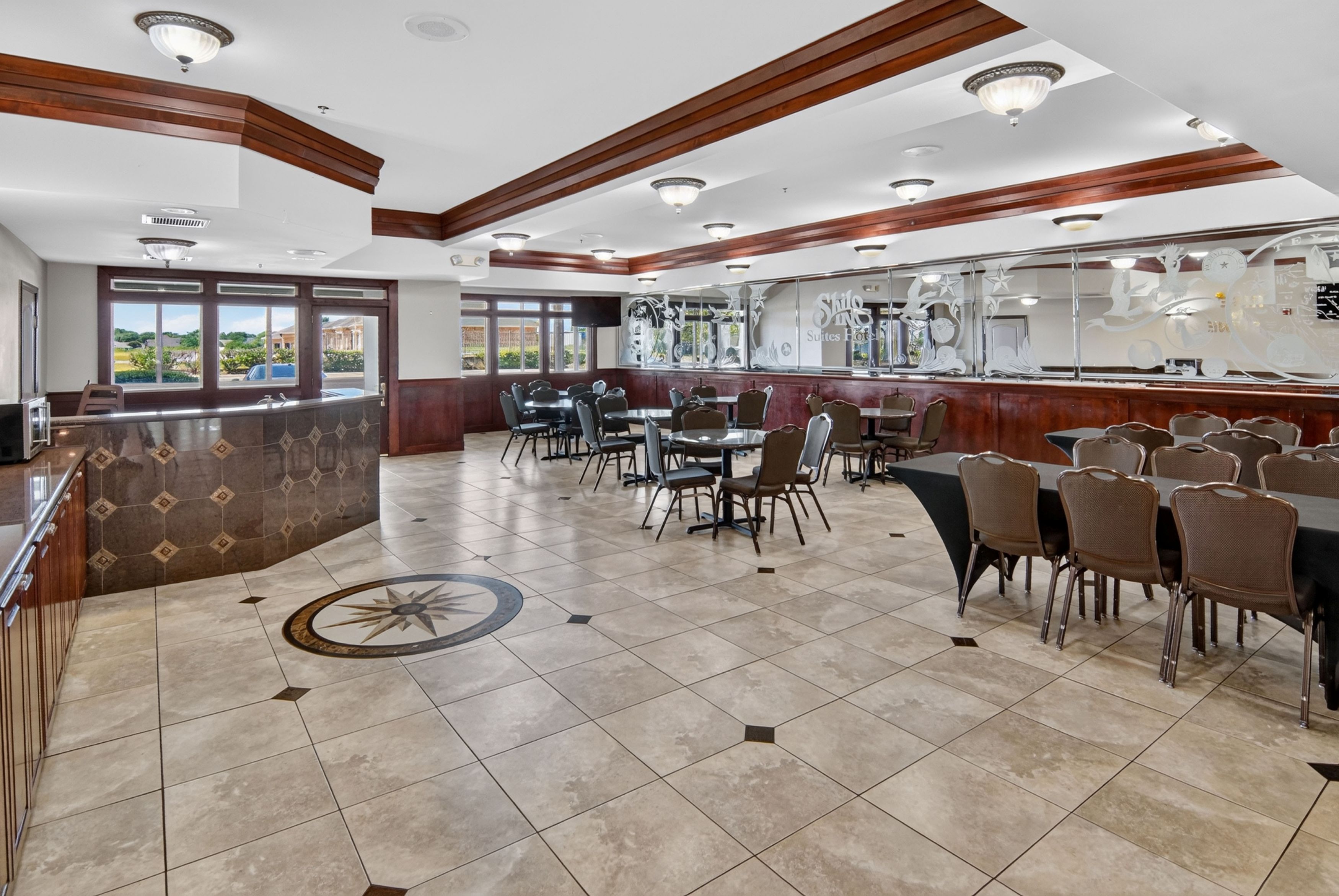 Hawthorn Extended Stay by Wyndham Killeen restaurant breakfast area with seating in Killeen, Texas