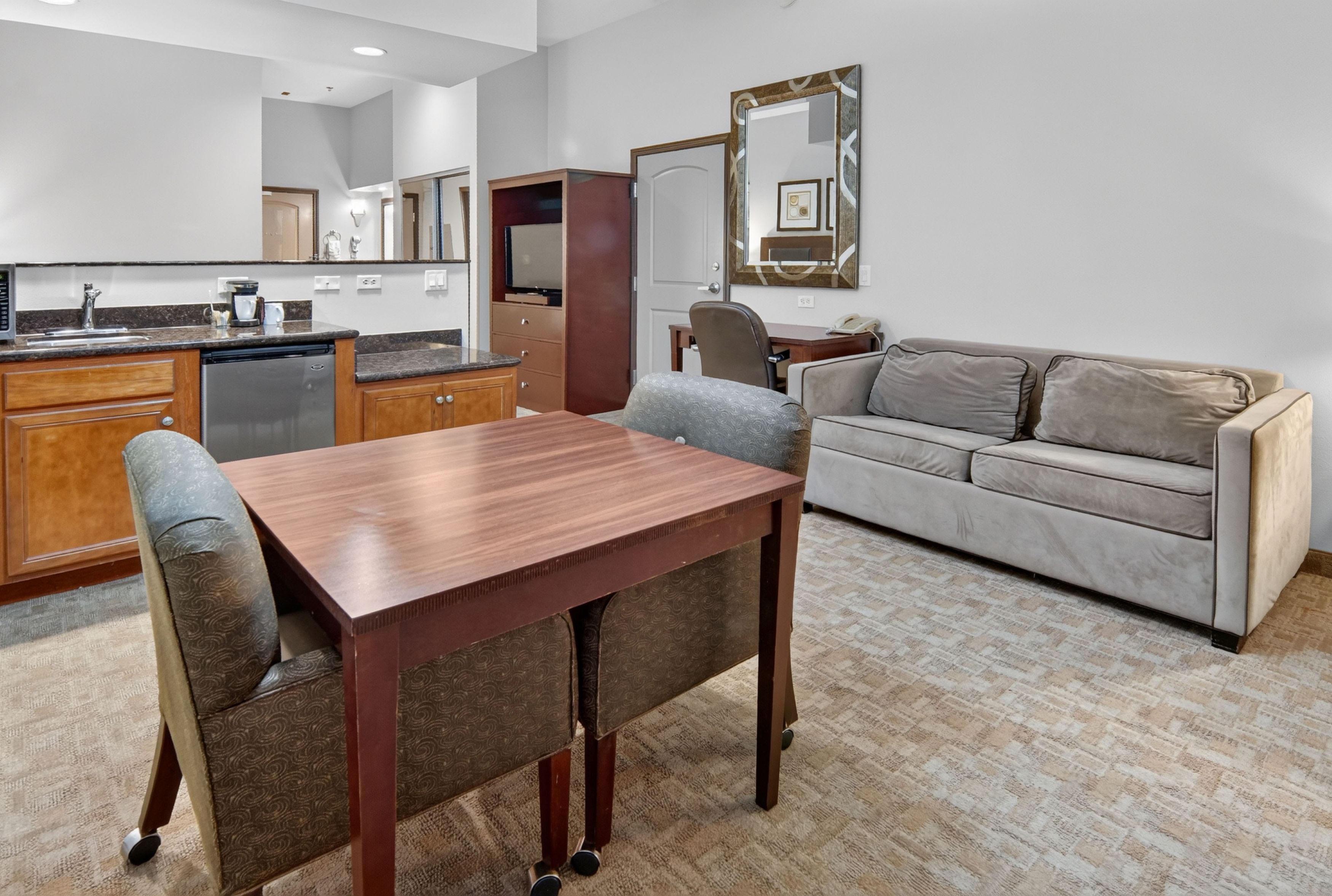 Guest room at the Hawthorn Extended Stay by Wyndham Killeen in Killeen, Texas