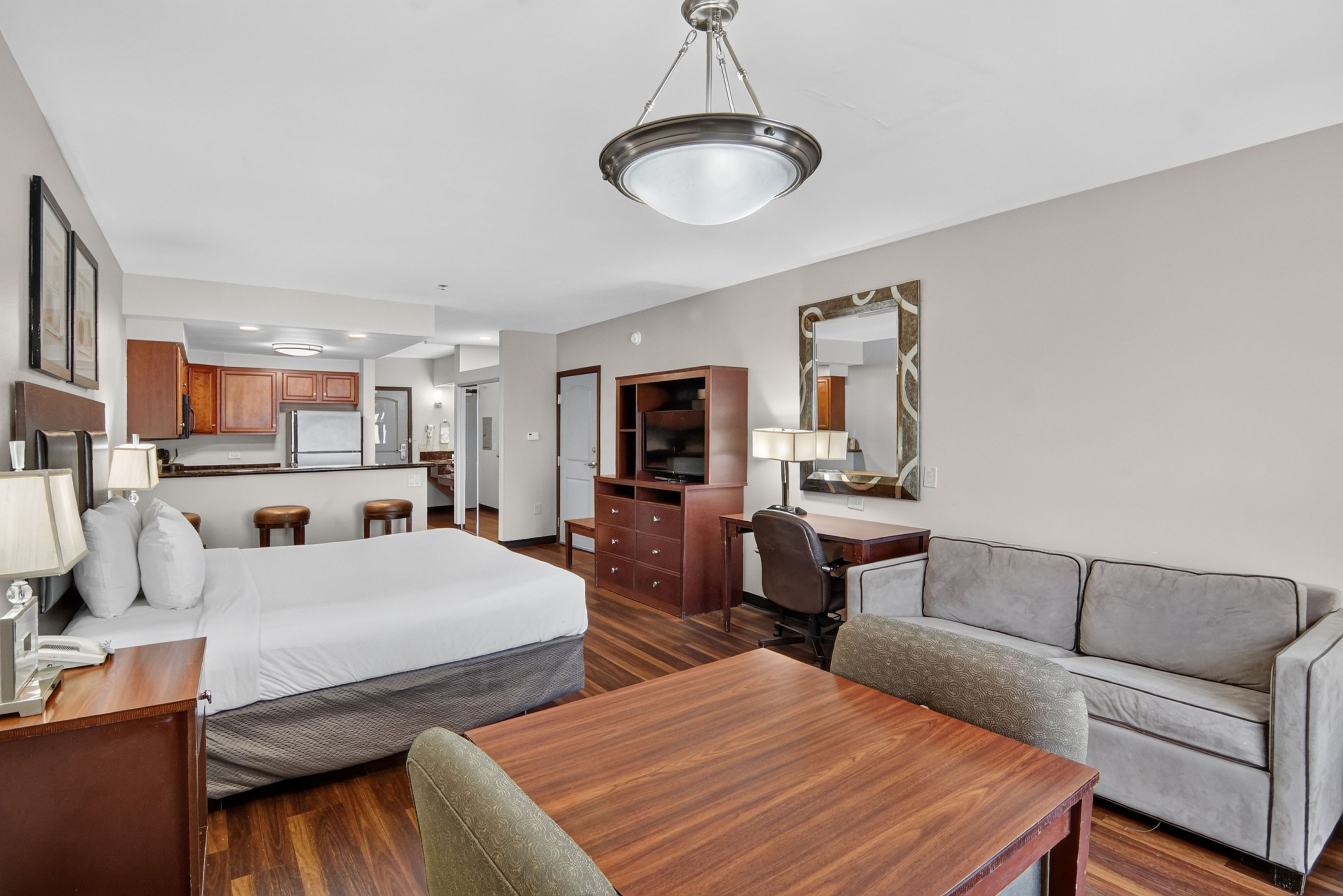 Guest room at the Hawthorn Extended Stay by Wyndham Killeen in Killeen, Texas