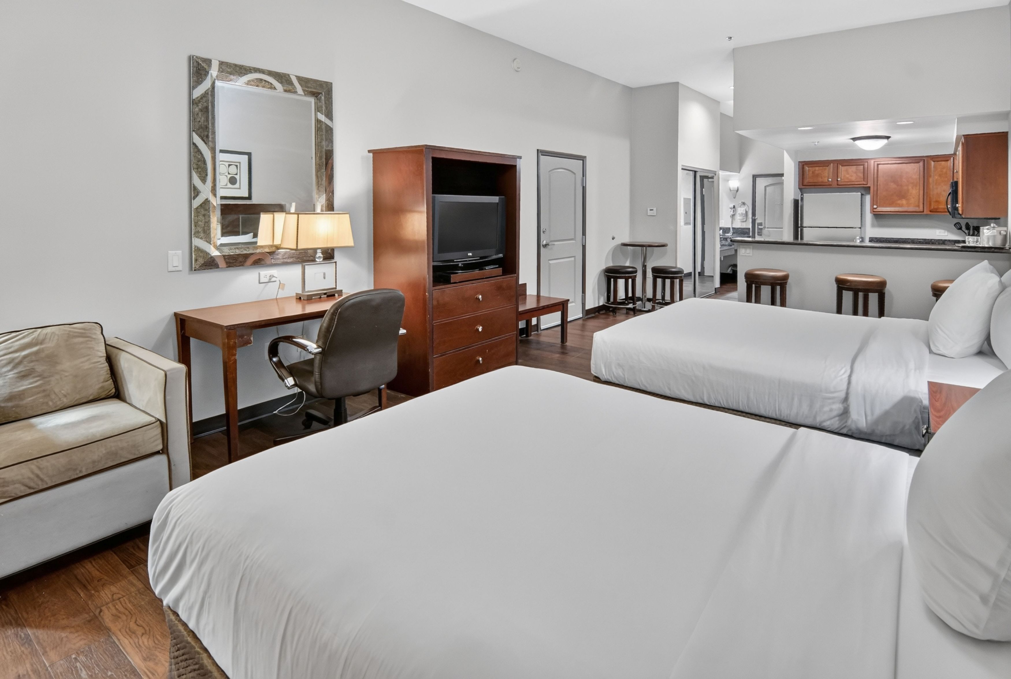 Guest room at the Hawthorn Extended Stay by Wyndham Killeen in Killeen, Texas