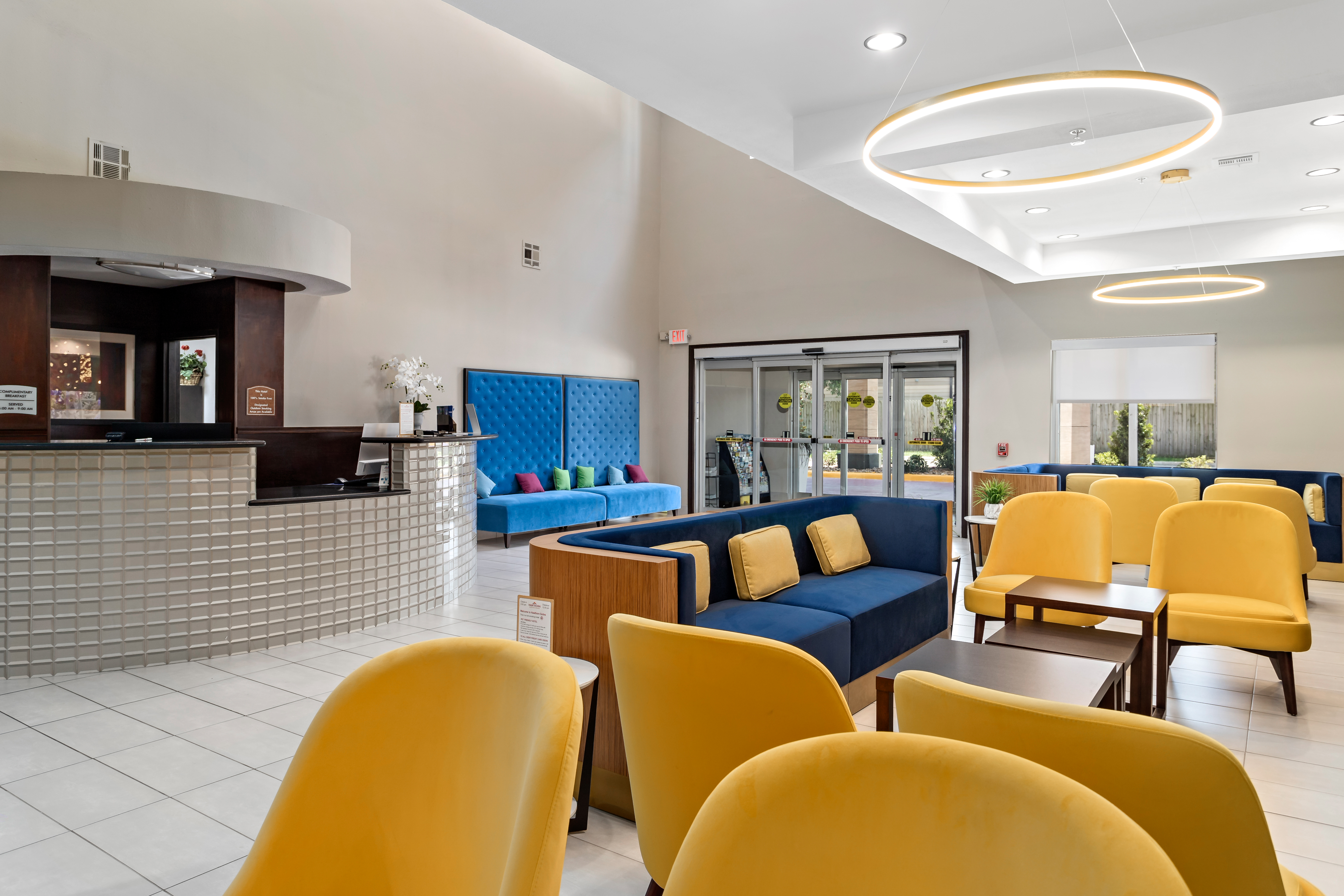 Hawthorn Extended Stay by Wyndham Port Arthur restaurant breakfast area with seating in Port Arthur, Texas