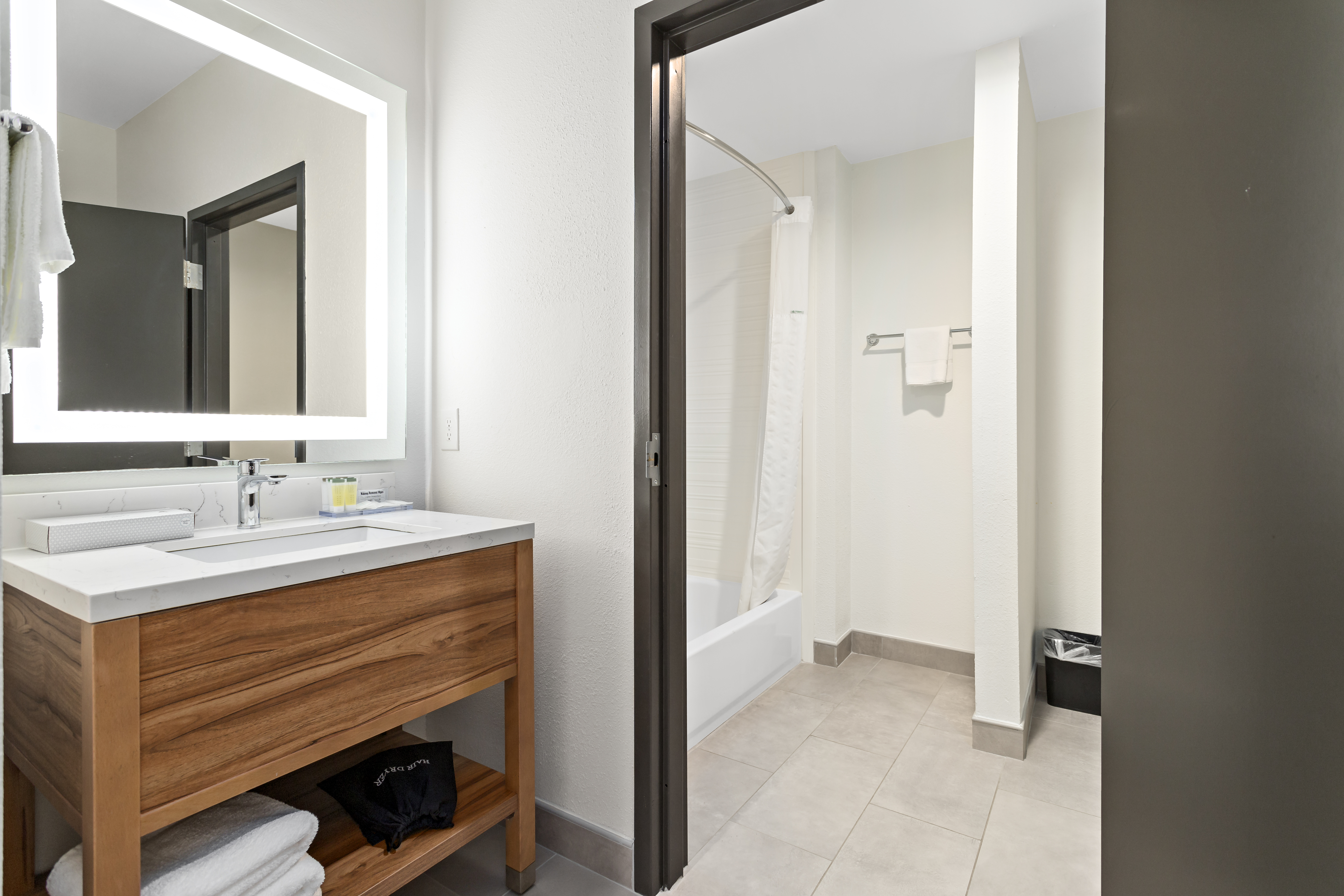 Guest room at the Hawthorn Extended Stay by Wyndham Port Arthur in Port Arthur, Texas