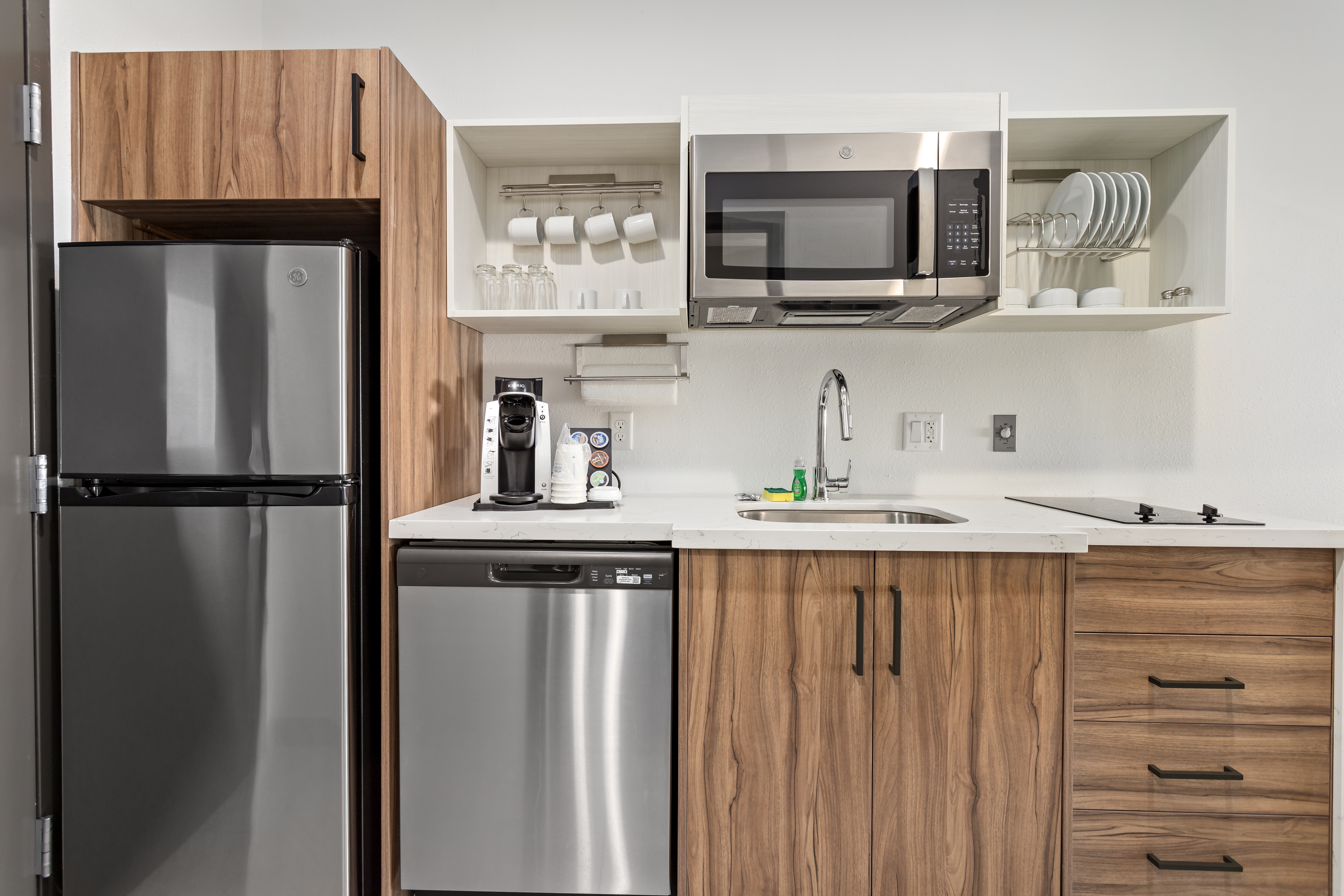 Guest room at the Hawthorn Extended Stay by Wyndham Port Arthur in Port Arthur, Texas