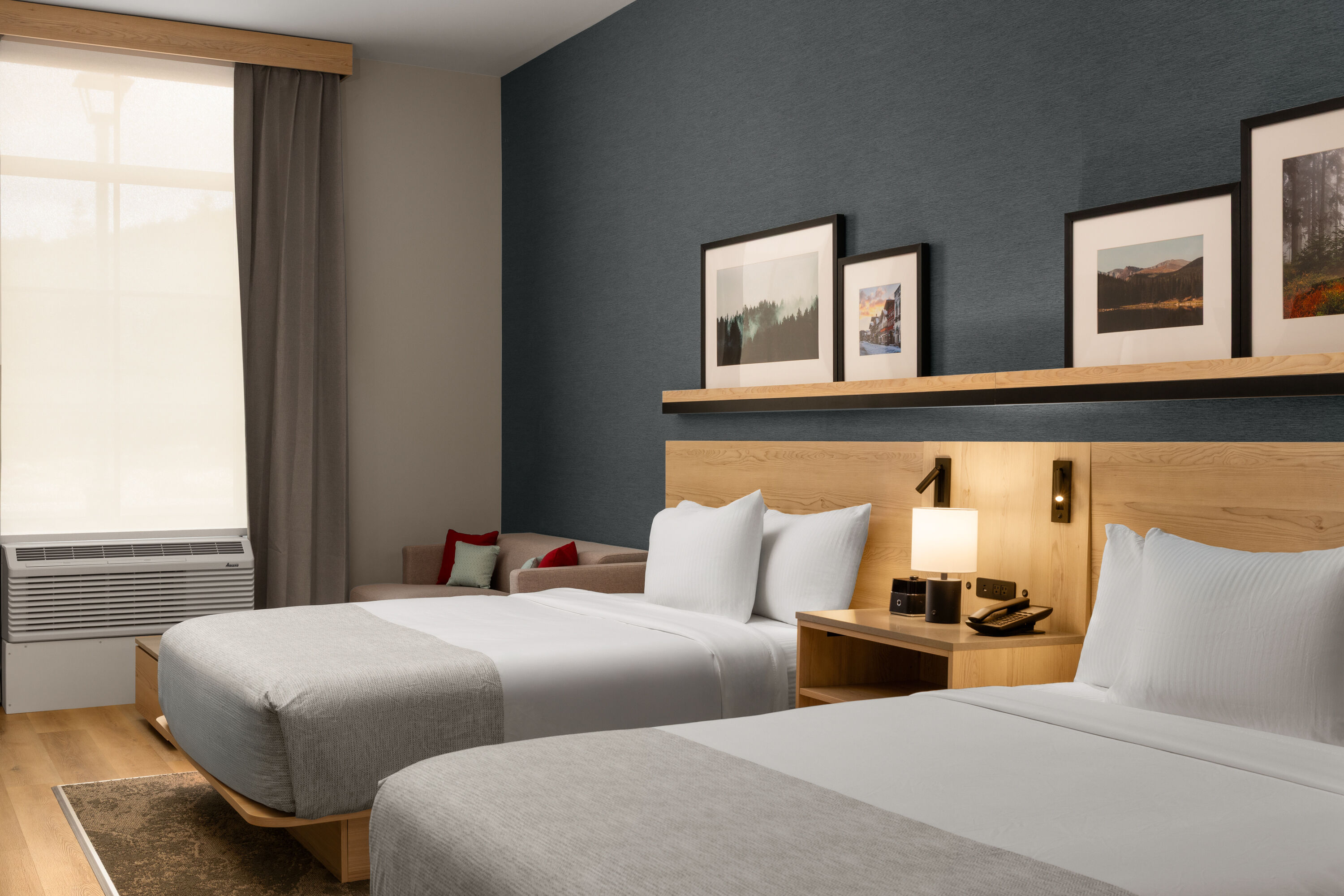 Guest room at the Hawthorn Extended Stay by Wyndham Leavenworth in Leavenworth, Washington