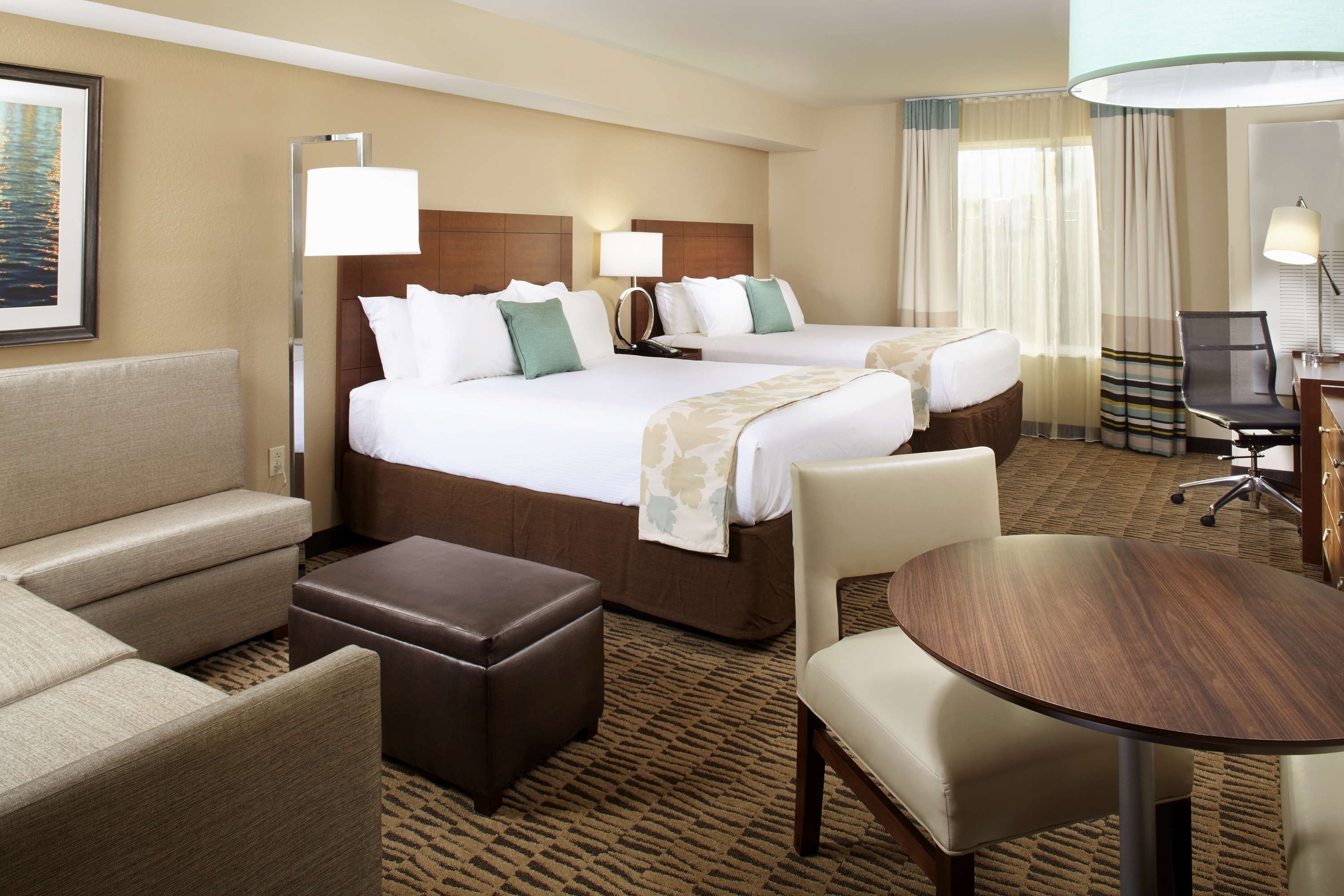 Guest room at the Hawthorn Suites by Wyndham Bridgeport/Clarksburg in Bridgeport, West Virginia
