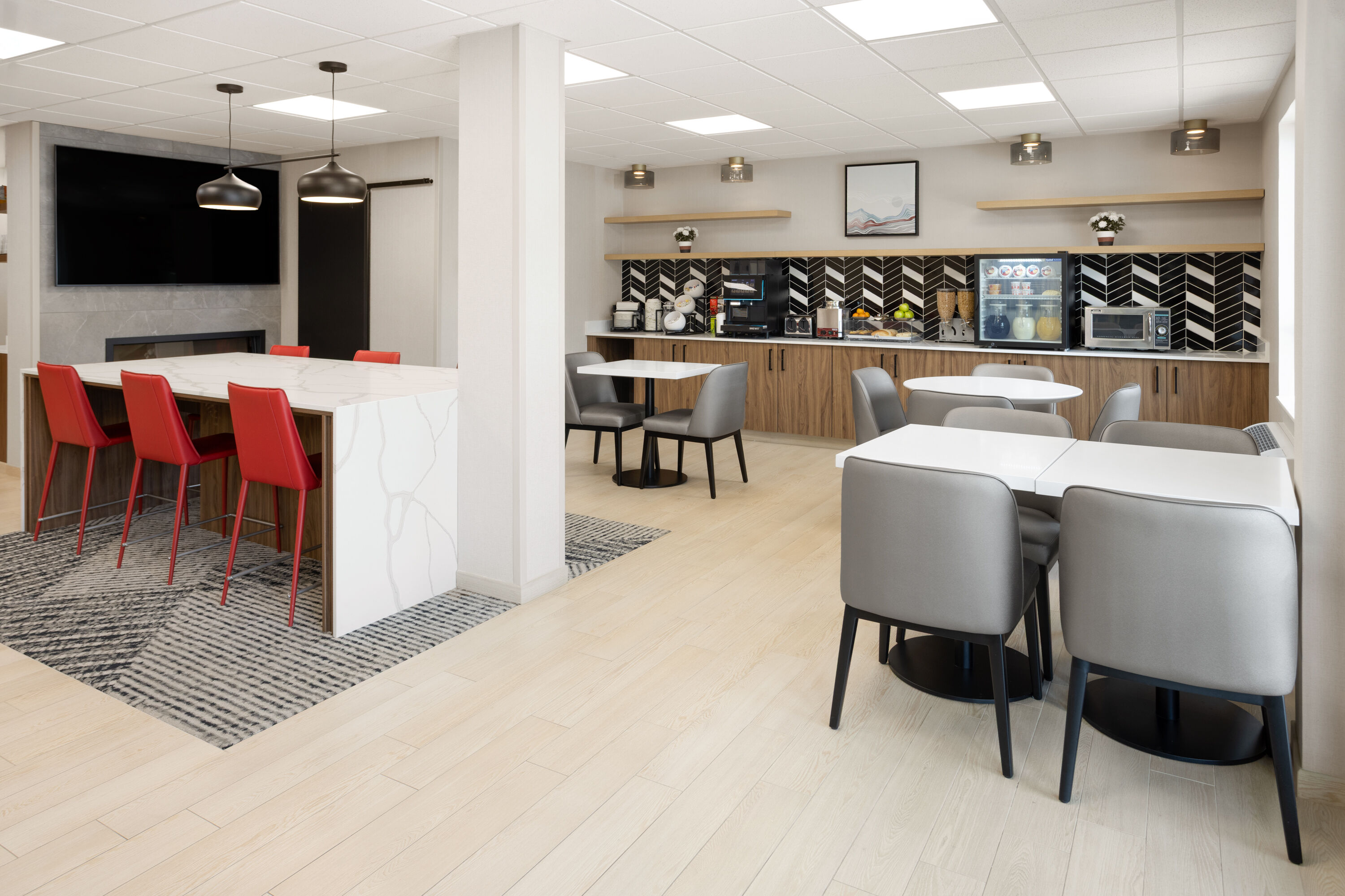 Free breakfast at Hawthorn Extended Stay by Wyndham Jackson Alpine in Alpine, Wyoming