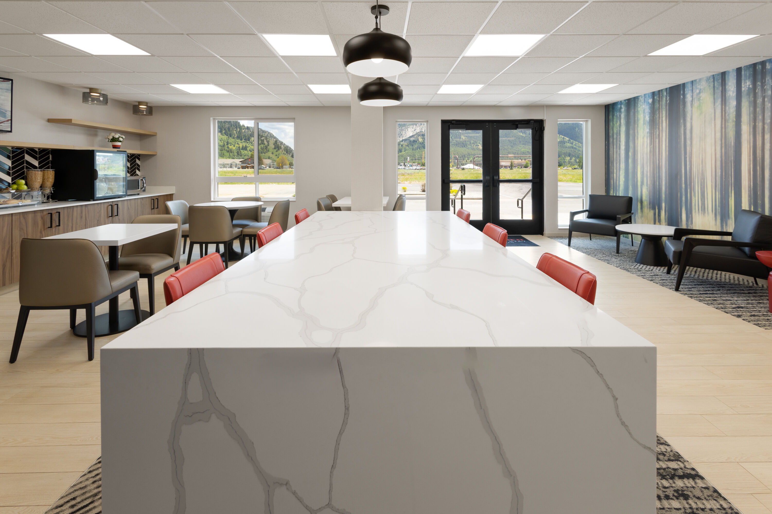 Free breakfast at Hawthorn Extended Stay by Wyndham Jackson Alpine in Alpine, Wyoming