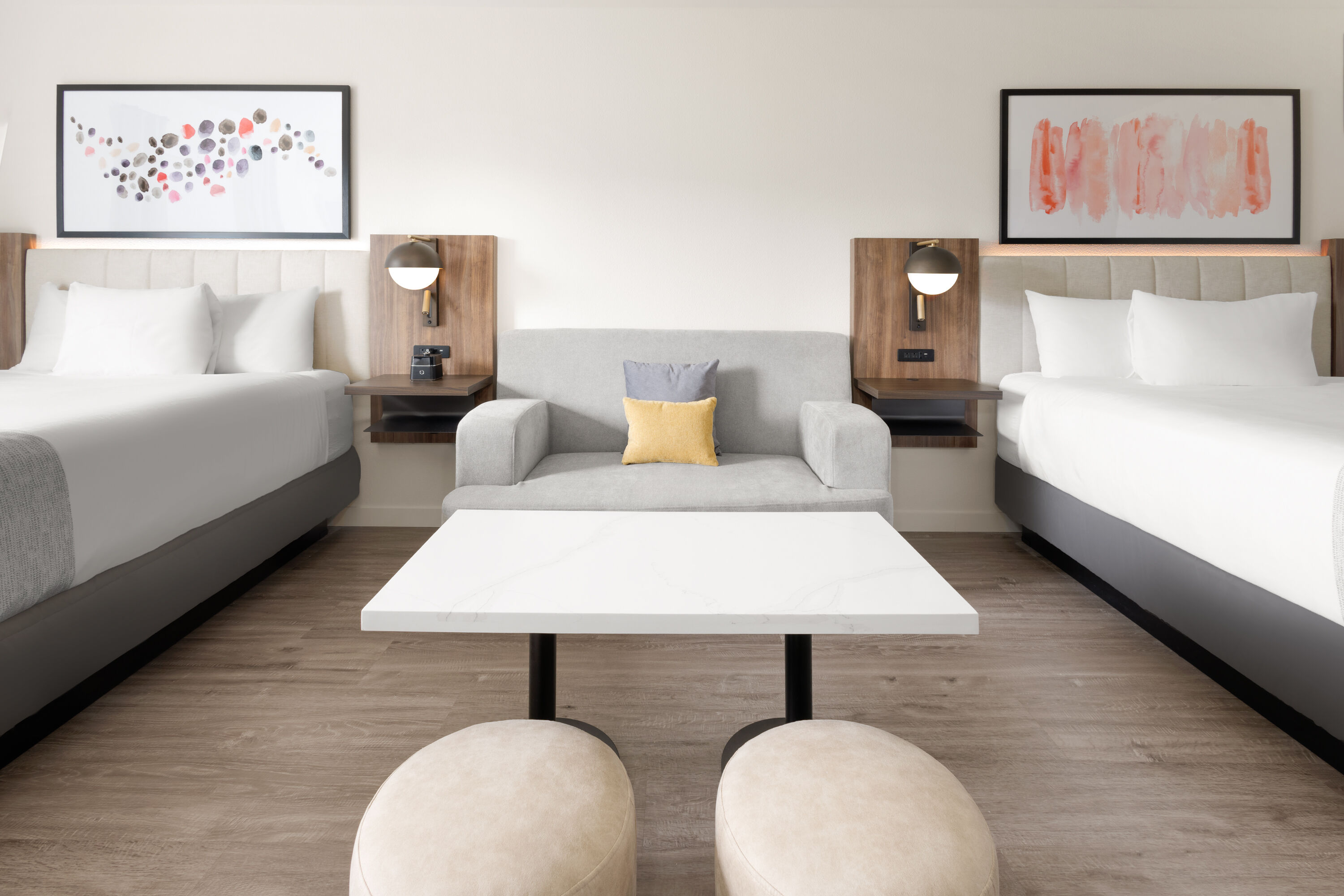 Guest room at the Hawthorn Extended Stay by Wyndham Jackson Alpine in Alpine, Wyoming