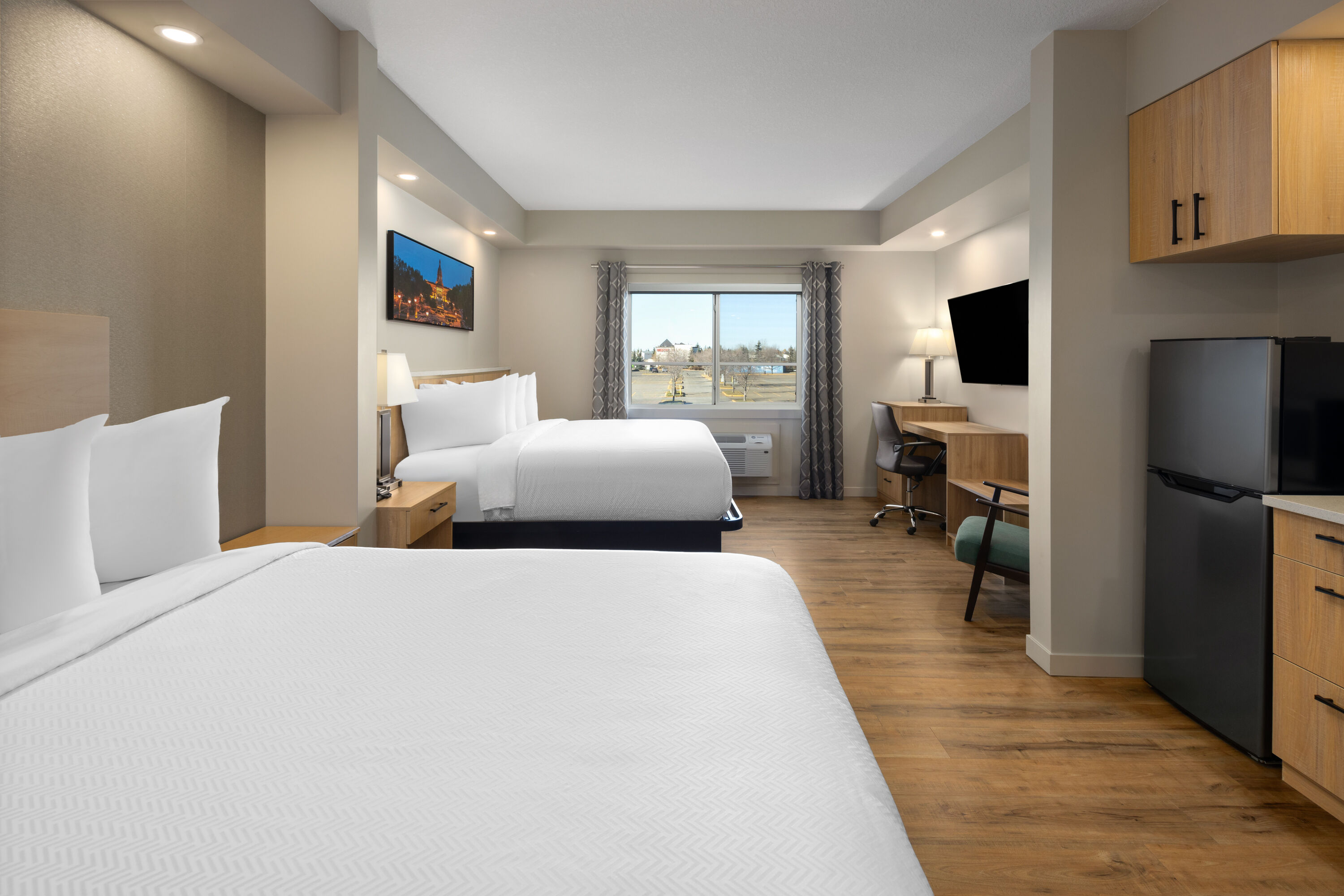 Guest room at the Baymont by Wyndham West Edmonton in Edmonton, Alberta