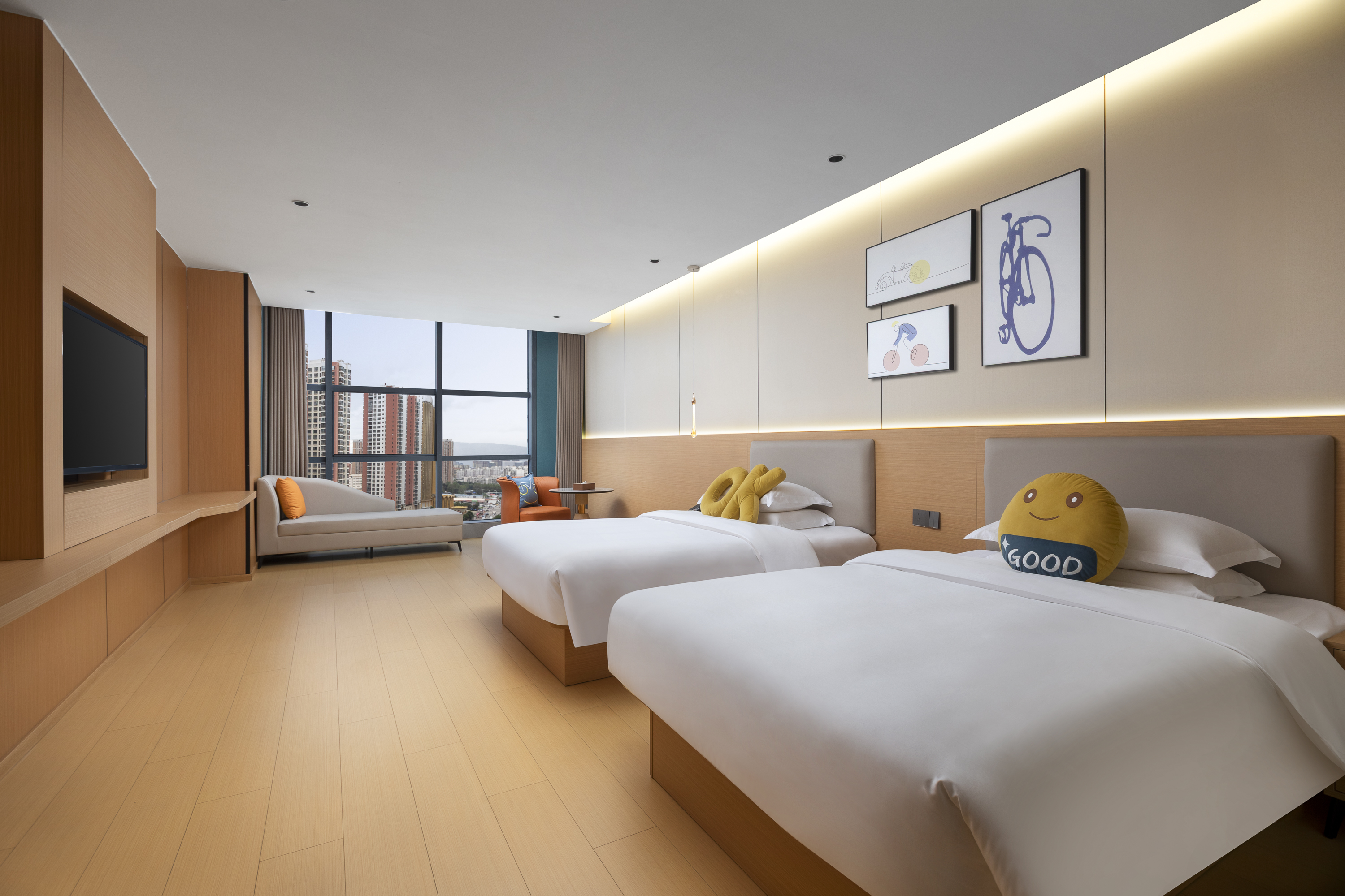 Guest room at the Baymont Kunming Economic Development Zone in Kunming, Other than US/Canada