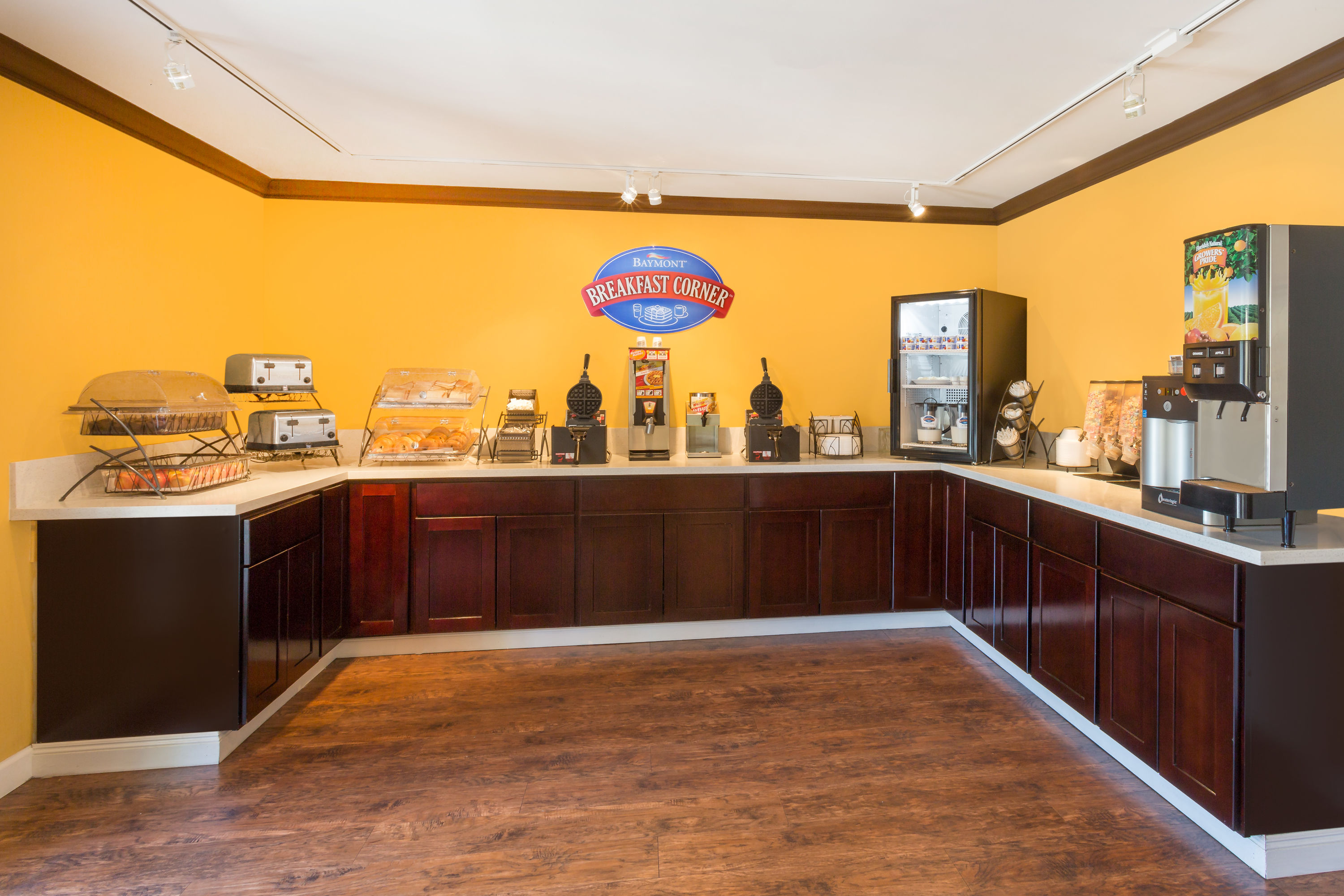 Baymont by Wyndham Modesto Salida restaurant breakfast area close up in Modesto, California