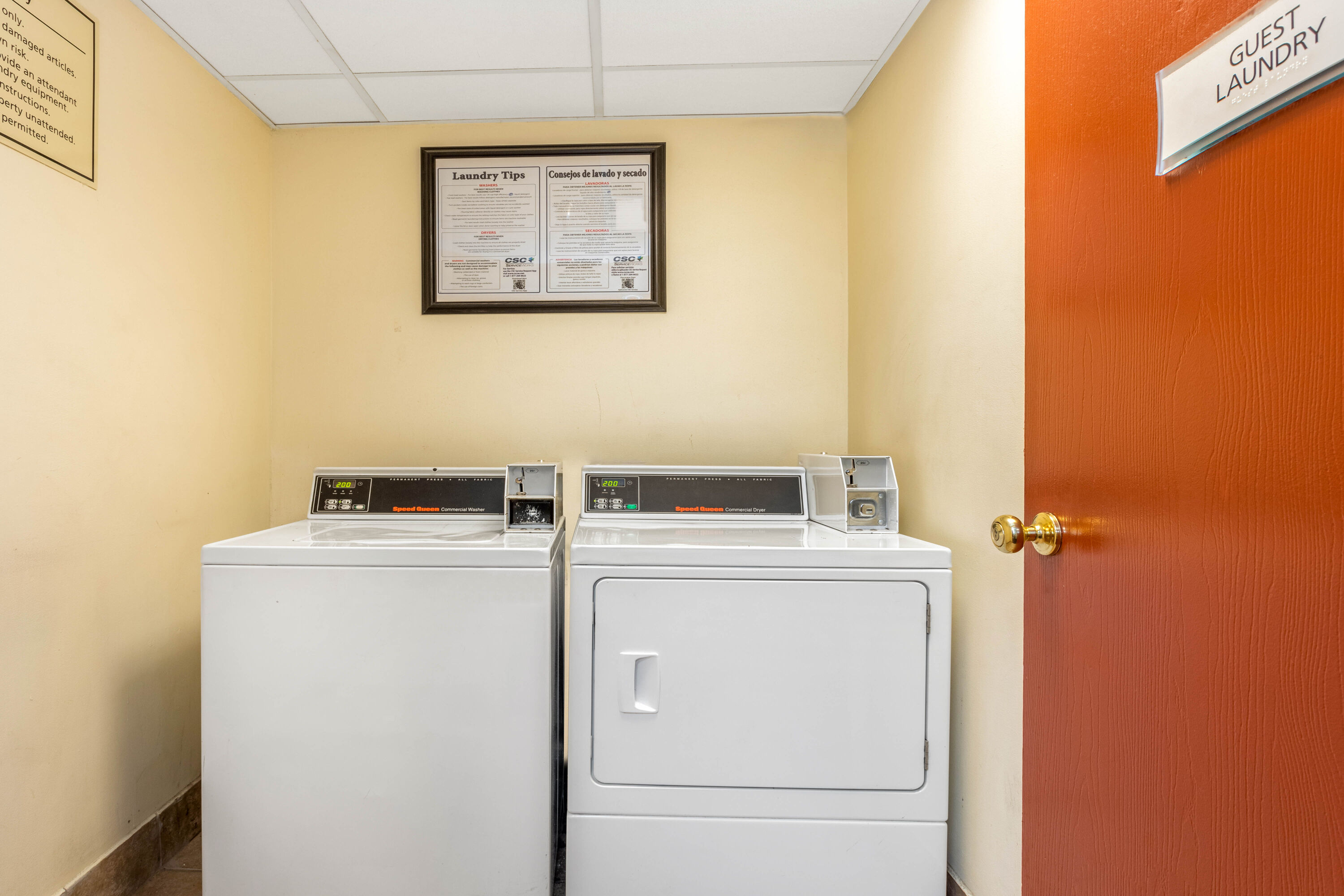 Laundry facilities at Baymont by Wyndham Orlando South in Orlando, Florida