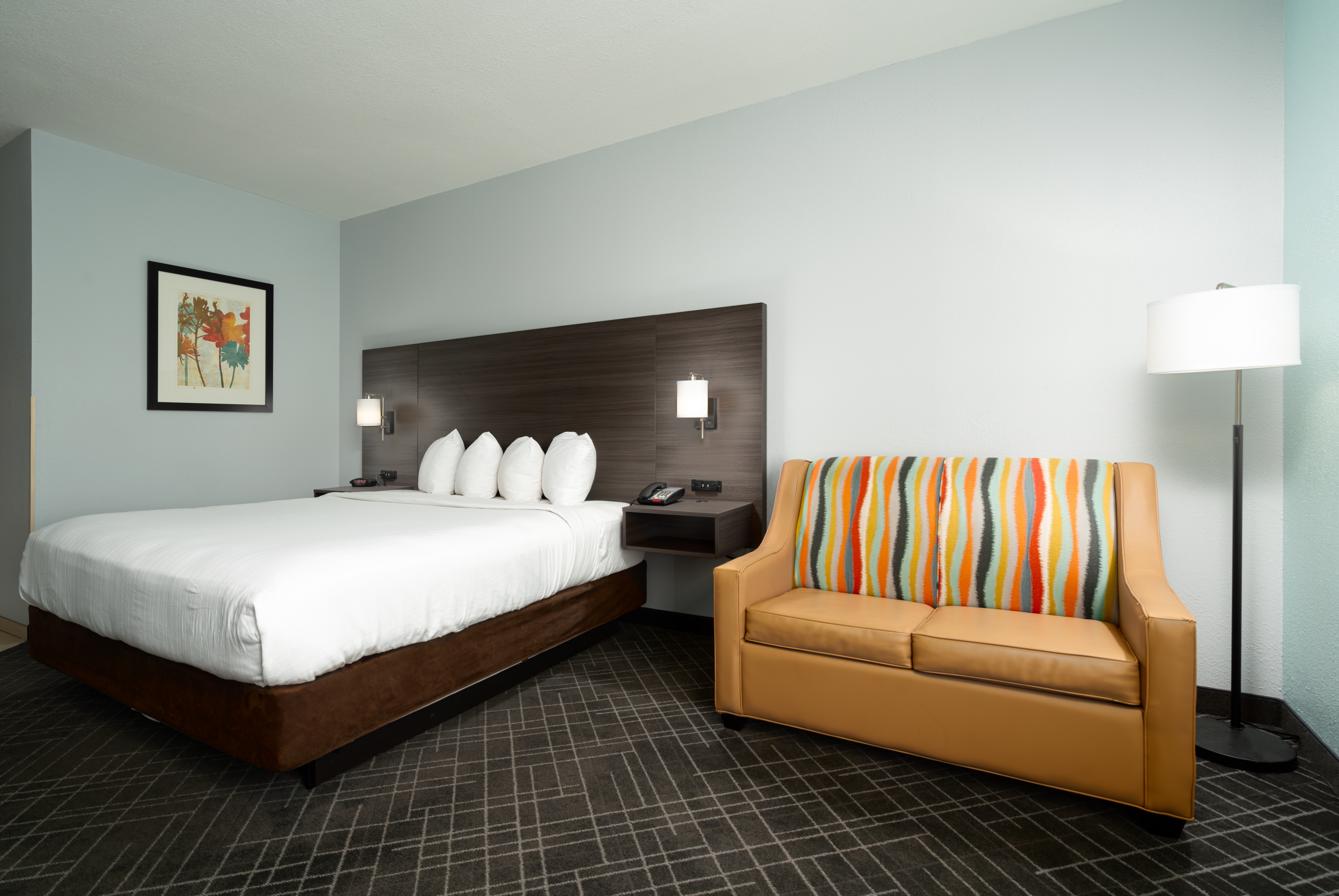 Guest room at the Baymont by Wyndham Augusta Riverwatch in Augusta, Georgia