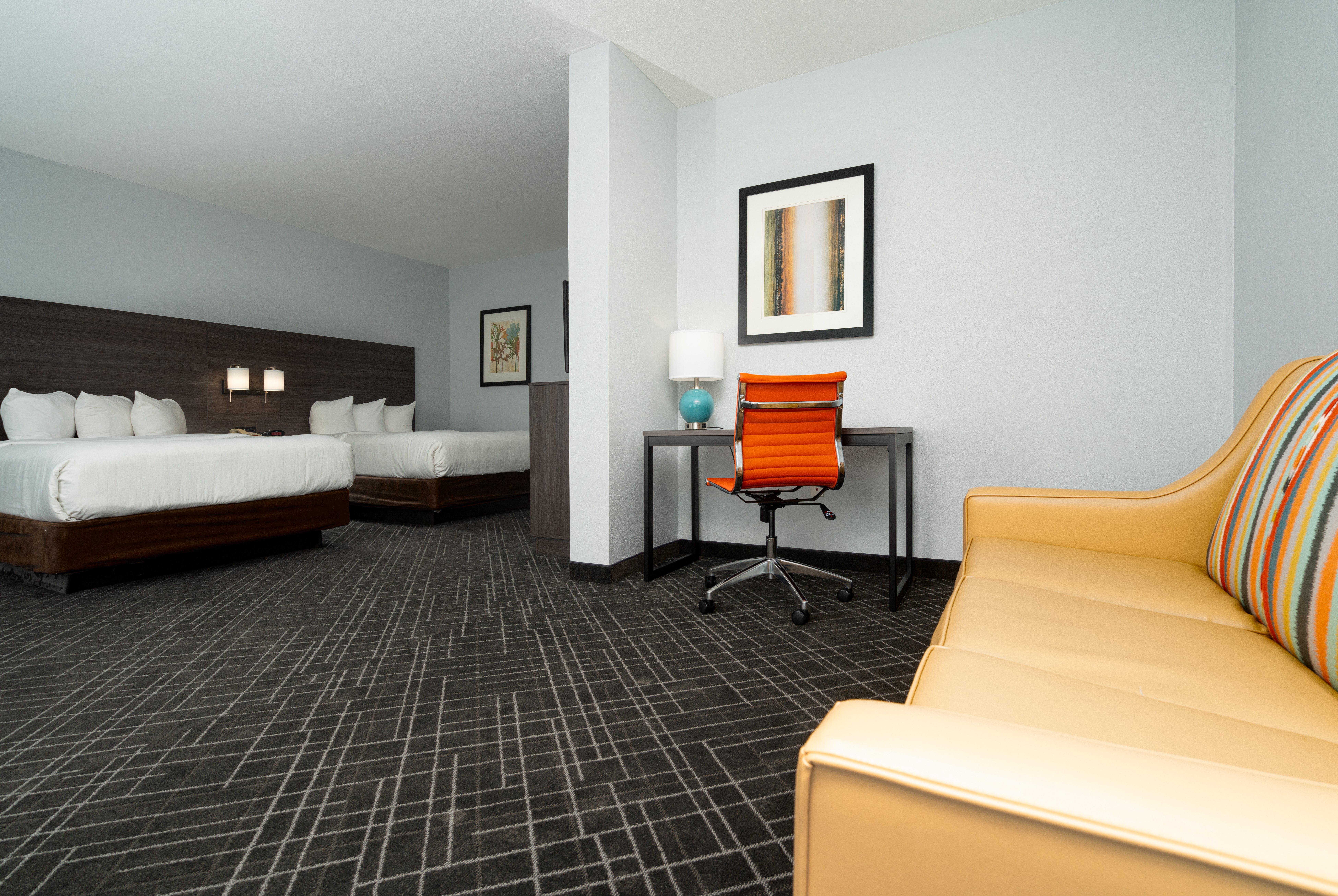 Guest room at the Baymont by Wyndham Augusta Riverwatch in Augusta, Georgia