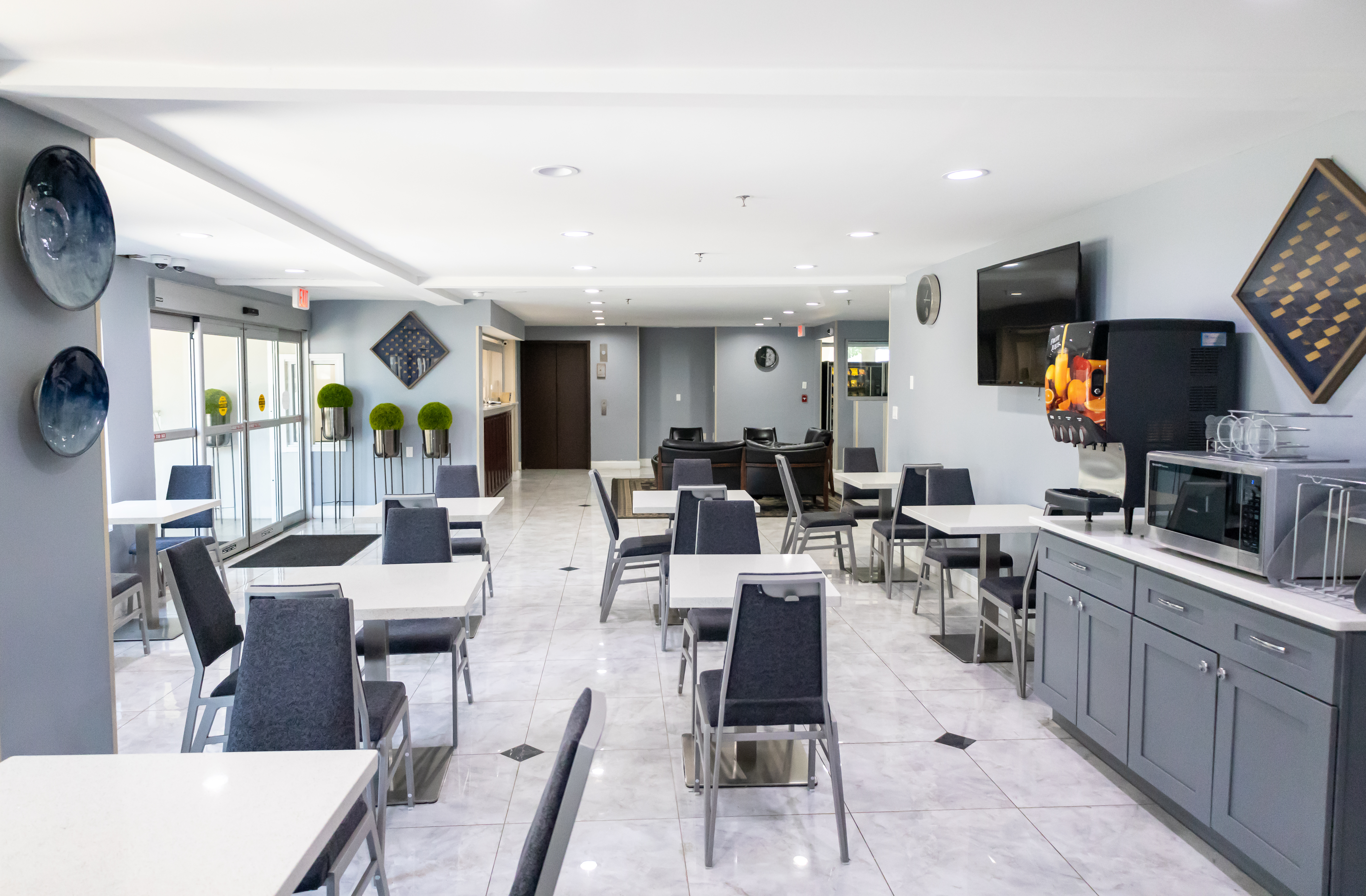 Baymont by Wyndham College Park Atlanta Airport South restaurant breakfast area with seating in College Park, Georgia