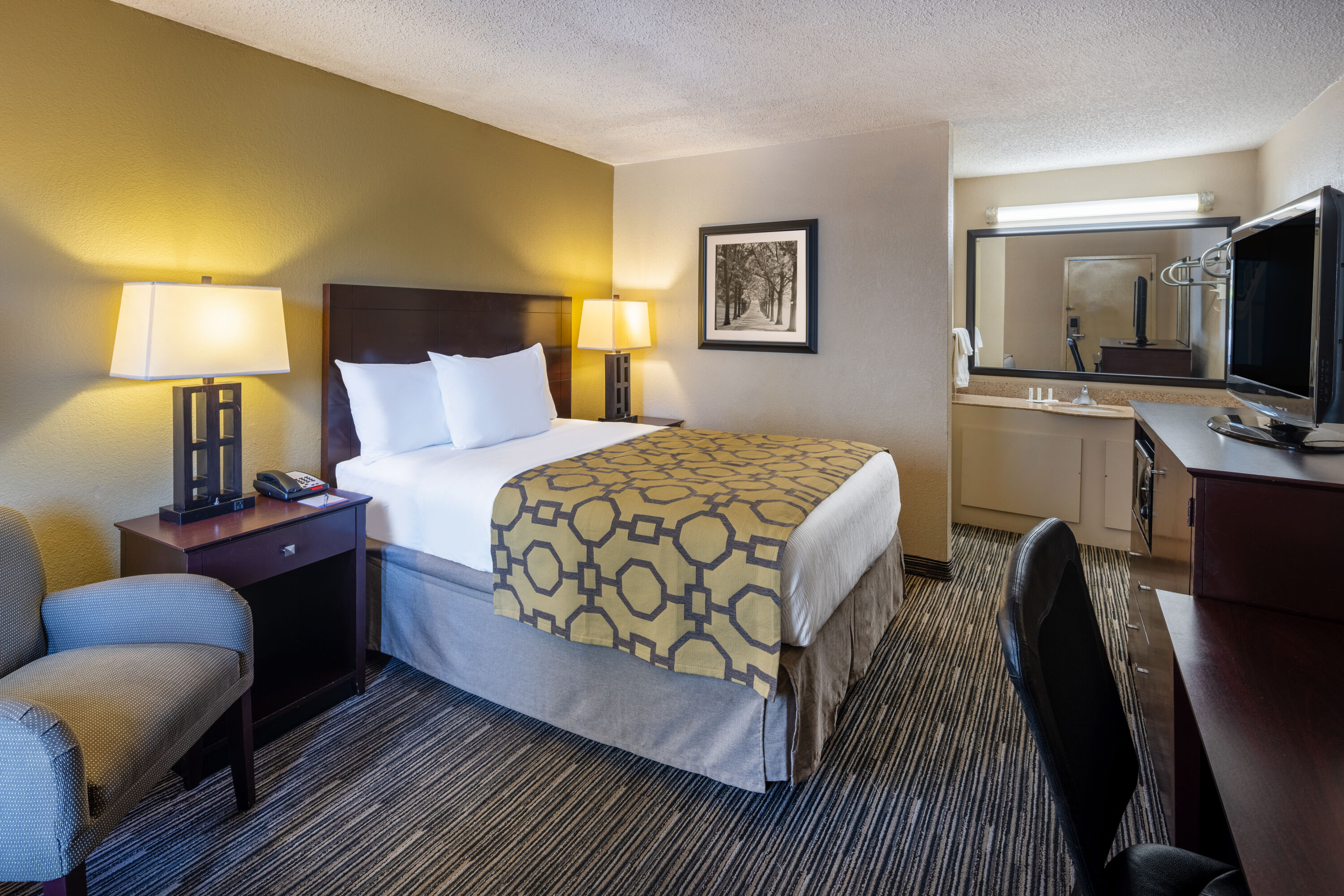 Guest room at the Baymont by Wyndham Columbus GA in Columbus, Georgia