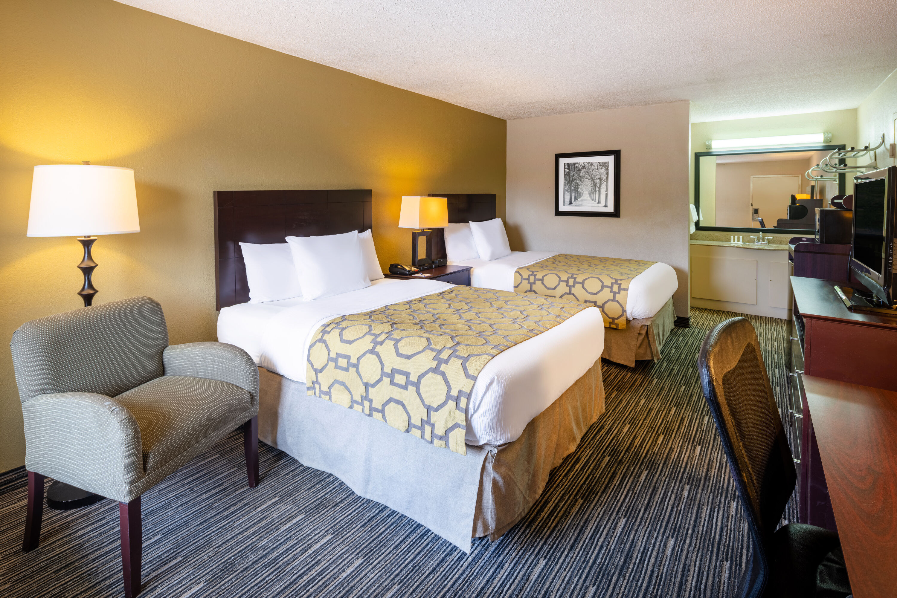 Guest room at the Baymont by Wyndham Columbus GA in Columbus, Georgia