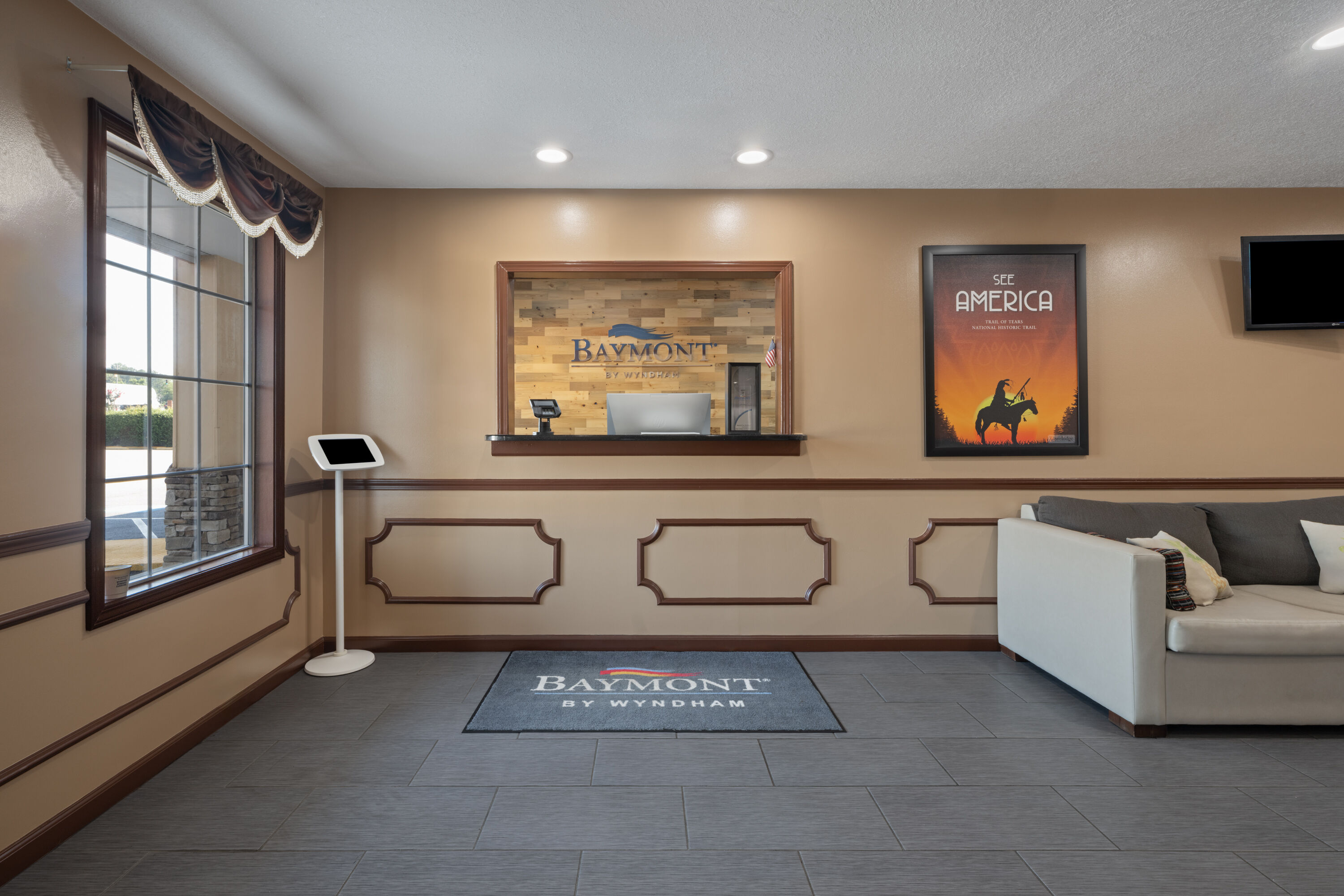 Baymont by Wyndham Commerce GA Near Tanger Outlets Mall reception in Commerce, Georgia