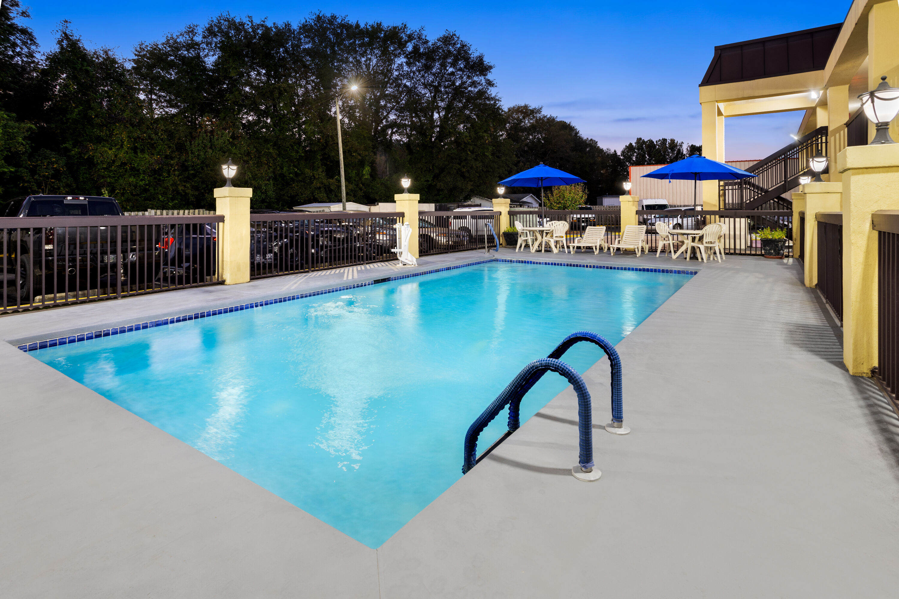 Pool night image at the Baymont by Wyndham Griffin in Griffin, Georgia