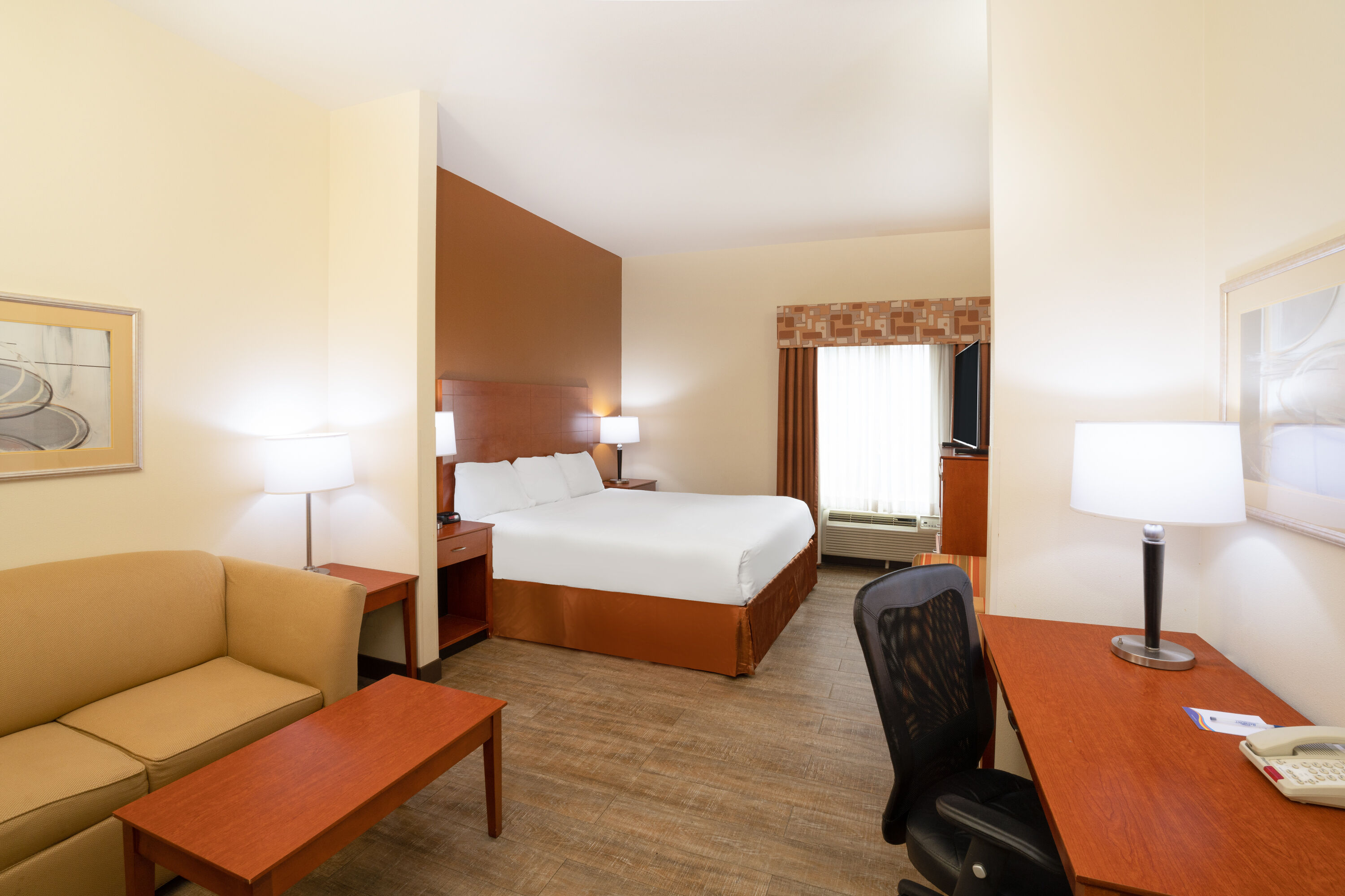 Guest room at the Baymont by Wyndham Savannah South in Savannah, Georgia