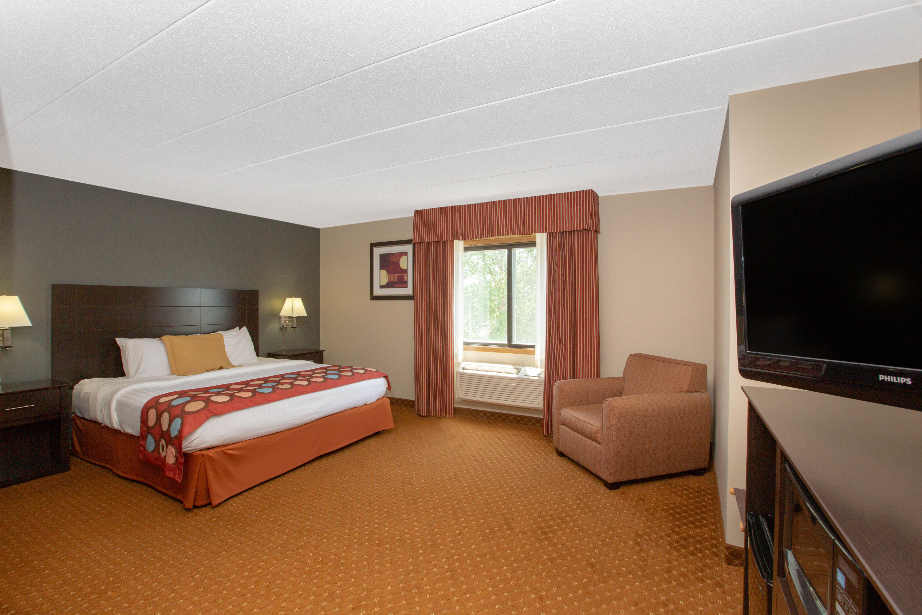 Guest room at the Baymont by Wyndham Coralville in Coralville, Iowa