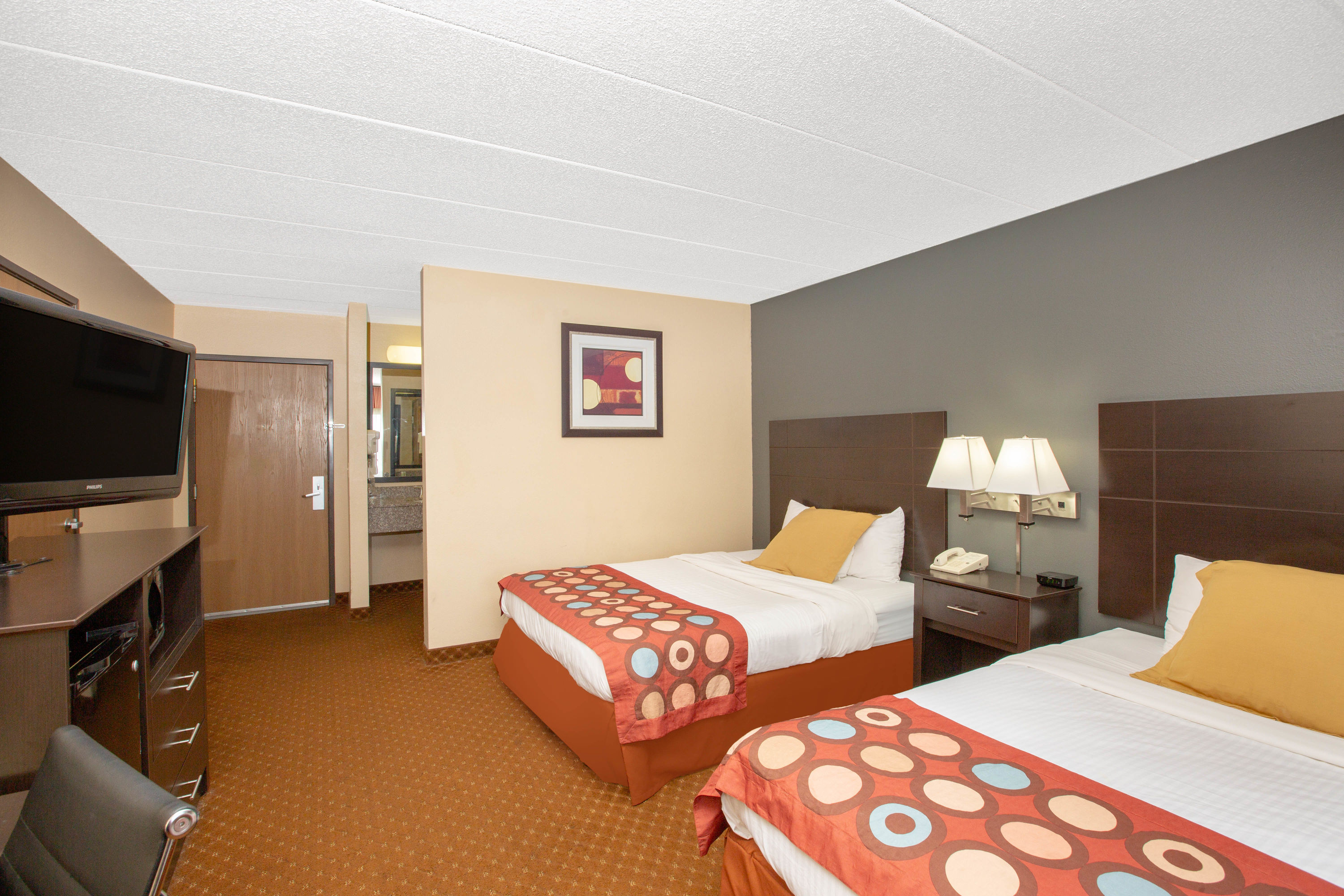 Guest room at the Baymont by Wyndham Coralville in Coralville, Iowa