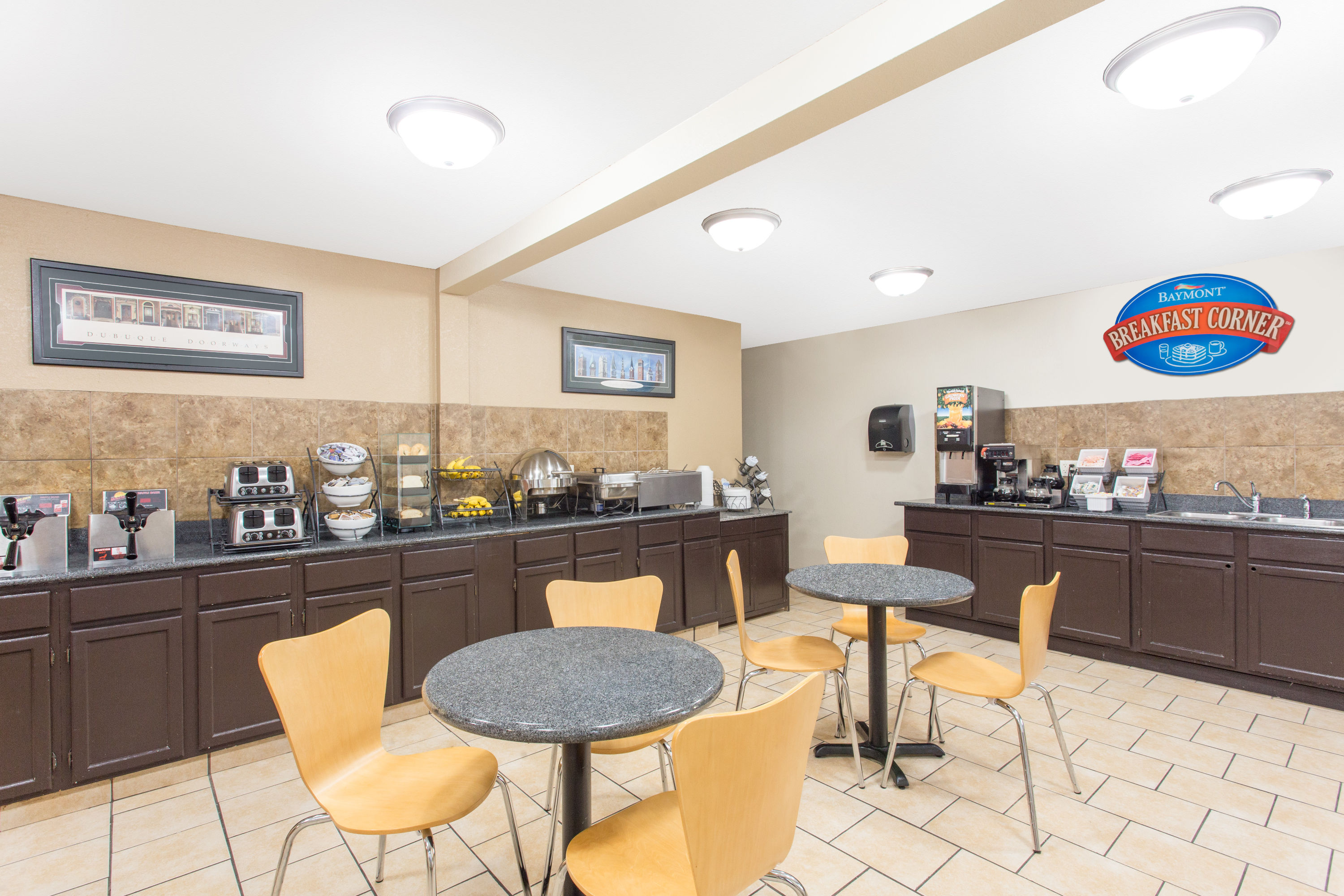 Free breakfast at Baymont by Wyndham Dubuque in Dubuque, Iowa