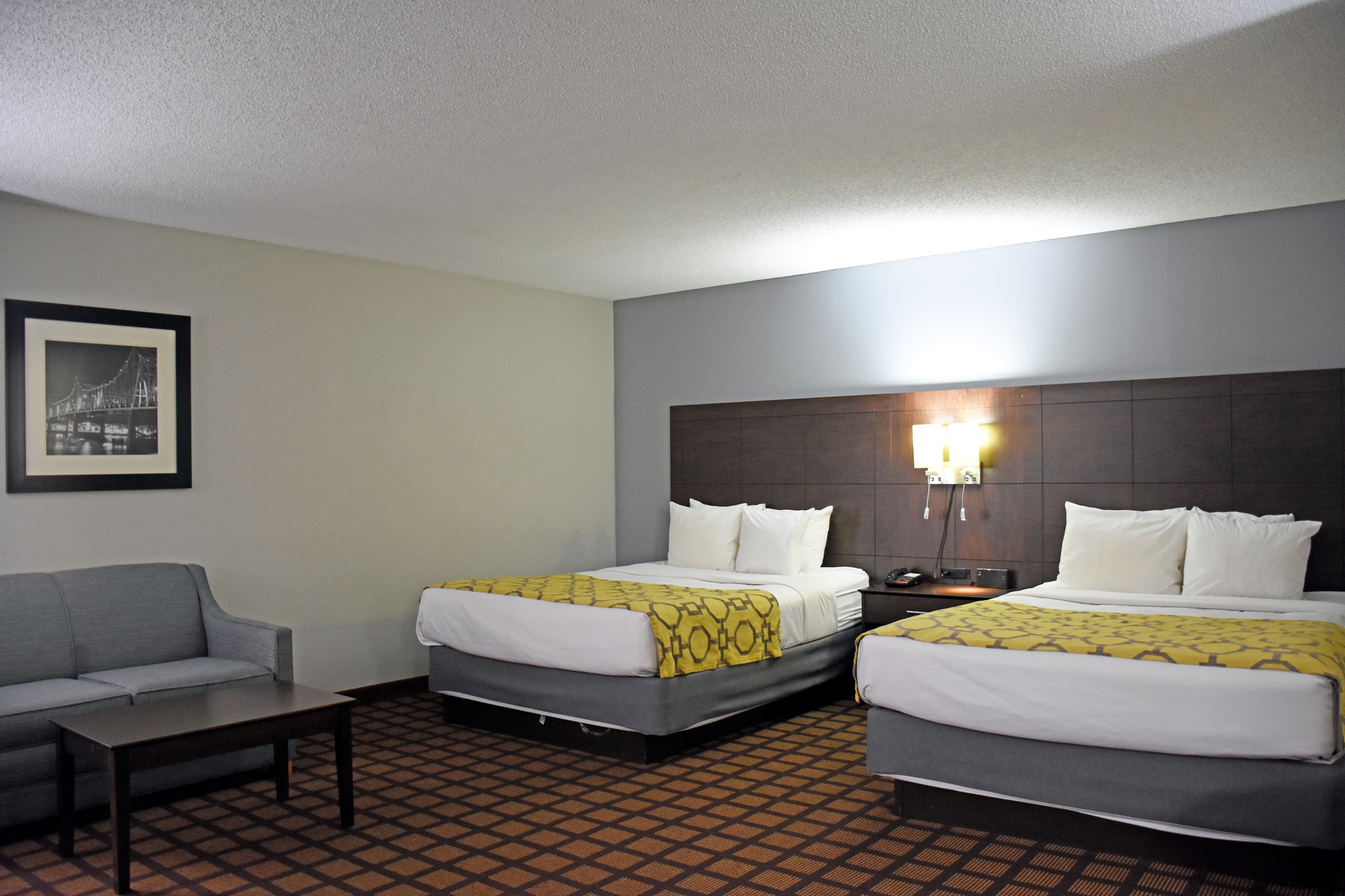 Guest room at the Baymont by Wyndham Morton in Morton, Illinois