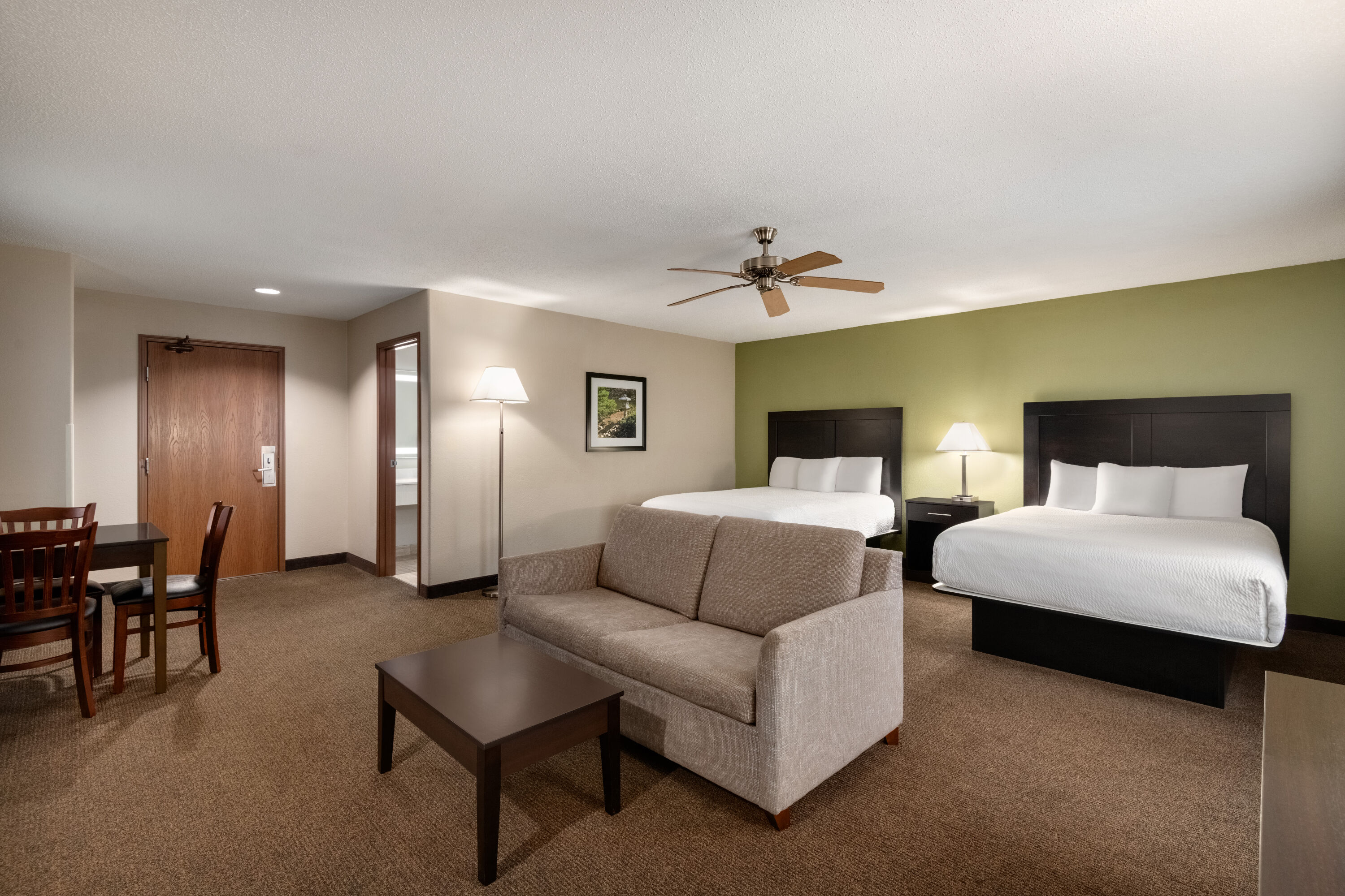 Guest room at the Baymont by Wyndham Rockford in Rockford, Illinois