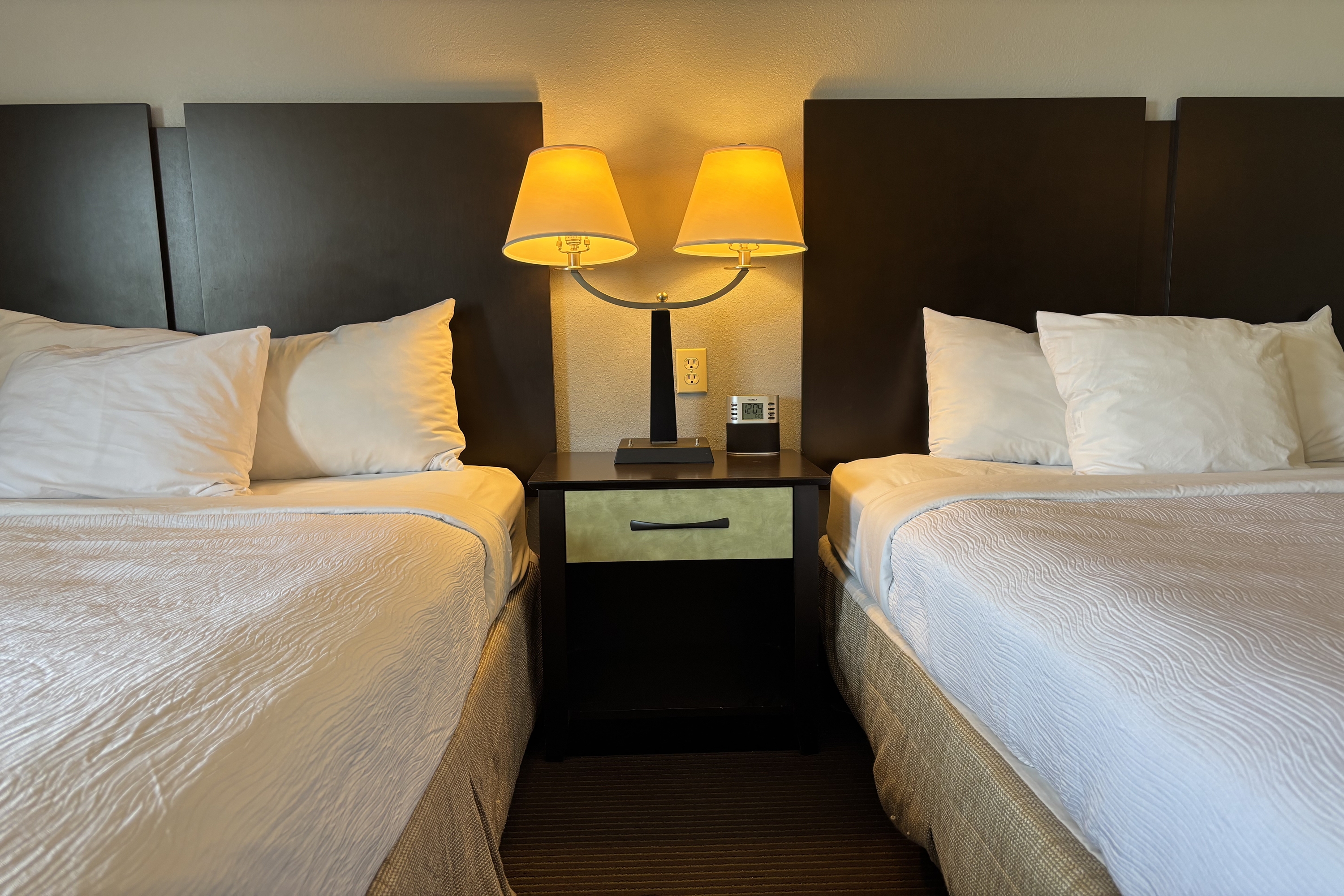 Guest room at the Baymont by Wyndham Dale in Dale, Indiana