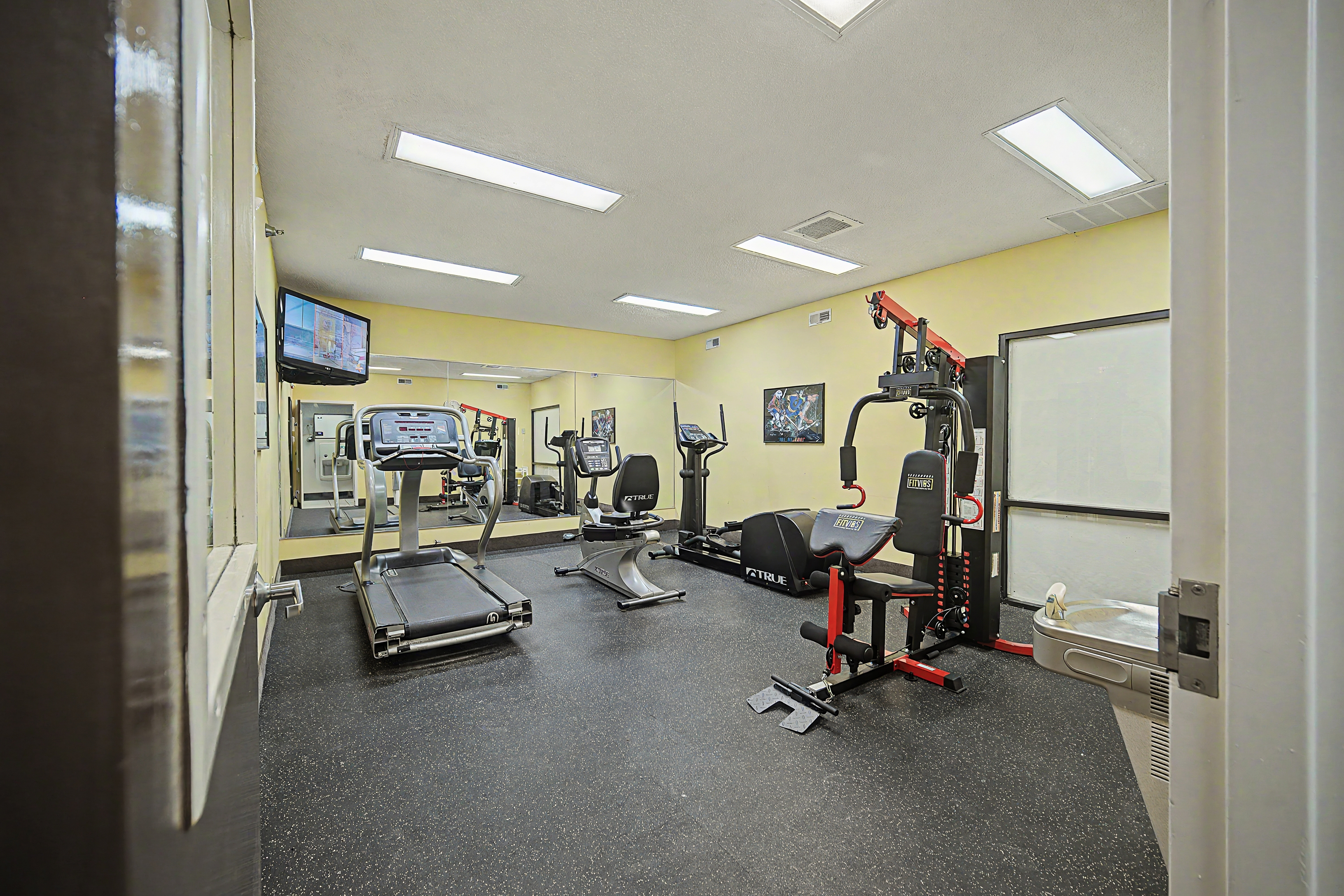 Fitness room at Baymont by Wyndham Greensburg in Greensburg, Indiana