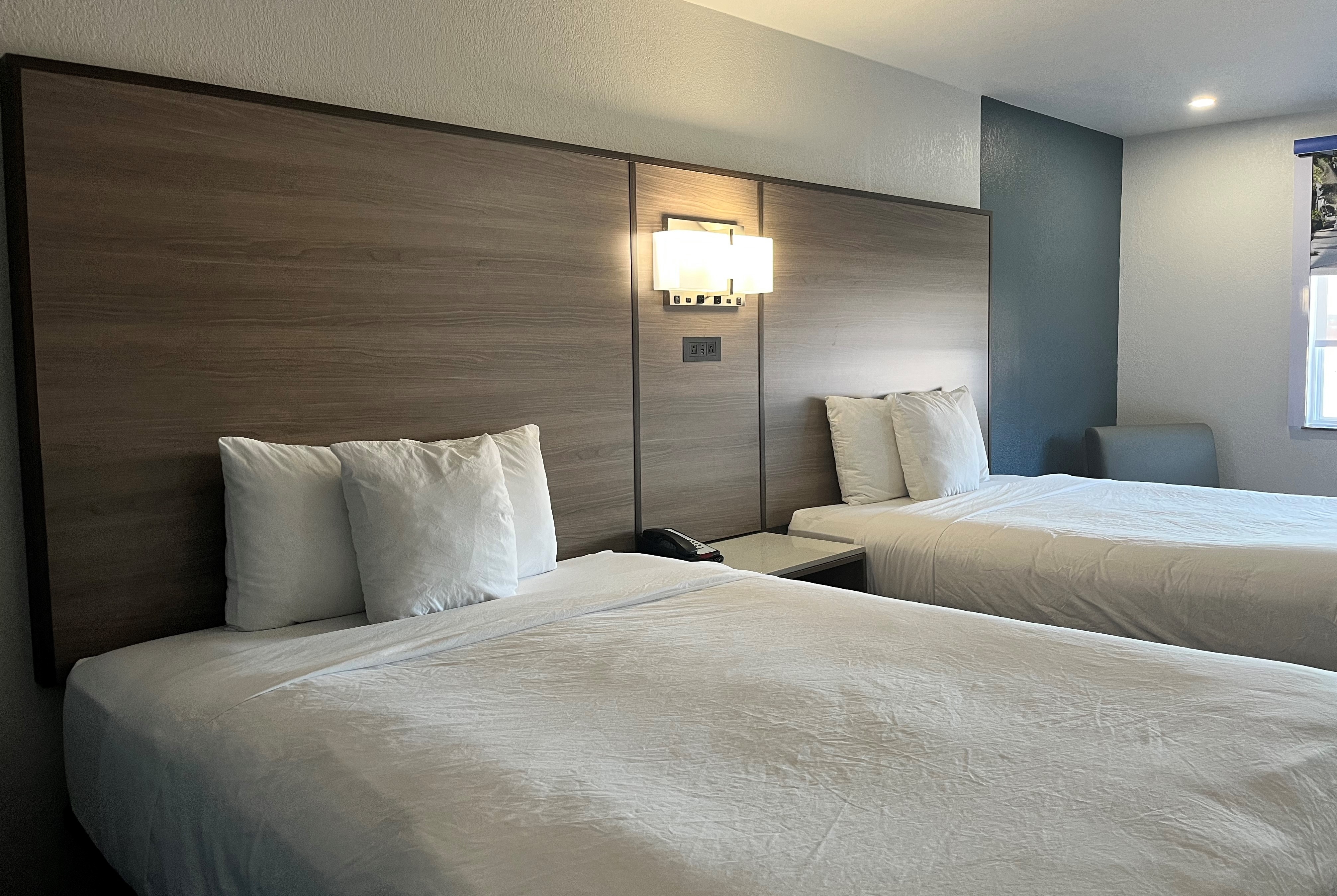 Guest room at the Baymont by Wyndham Indianapolis Northeast in Indianapolis, Indiana