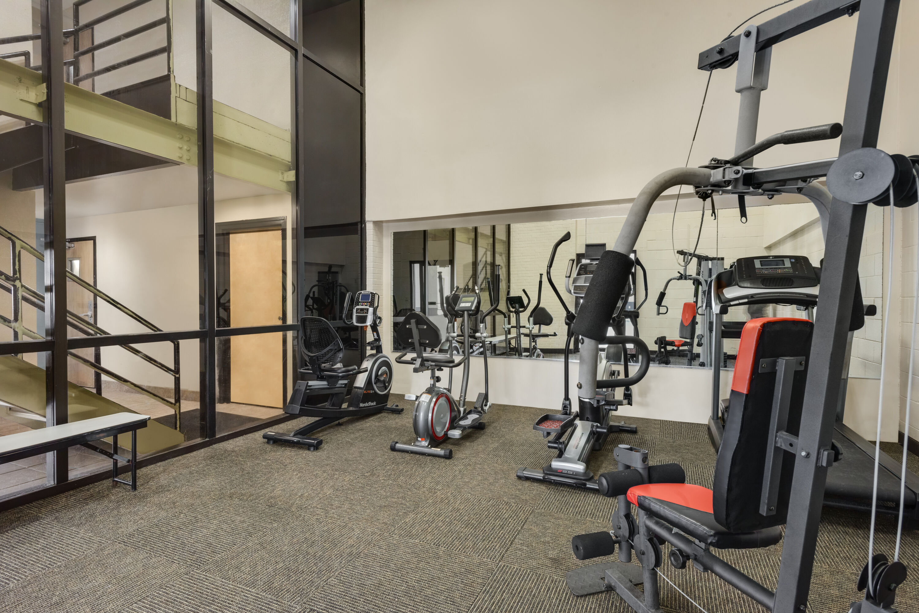 Health club at Baymont by Wyndham Muncie Near Ball State University in Muncie, Indiana