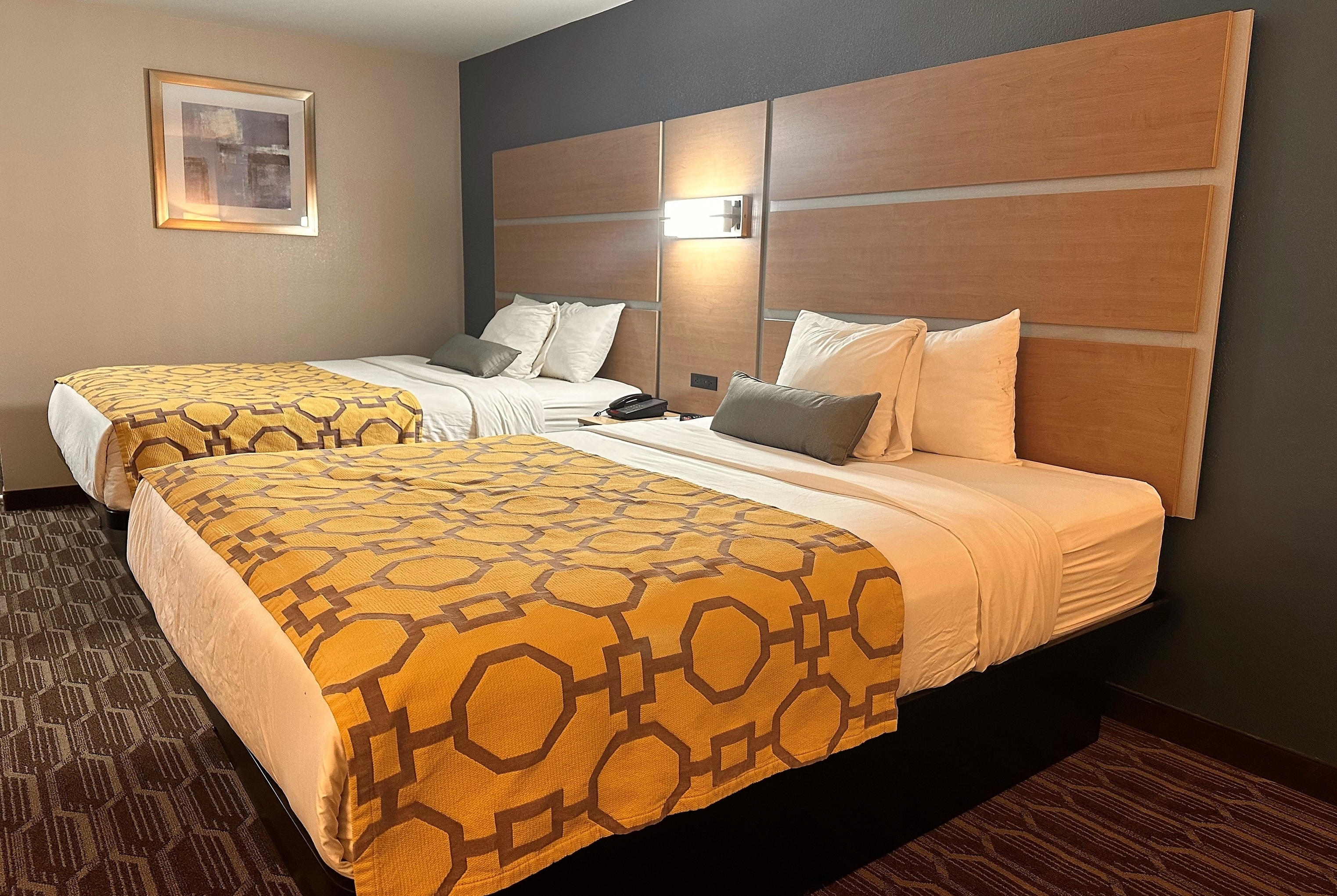 Guest room at the Baymont by Wyndham Noblesville in Noblesville, Indiana