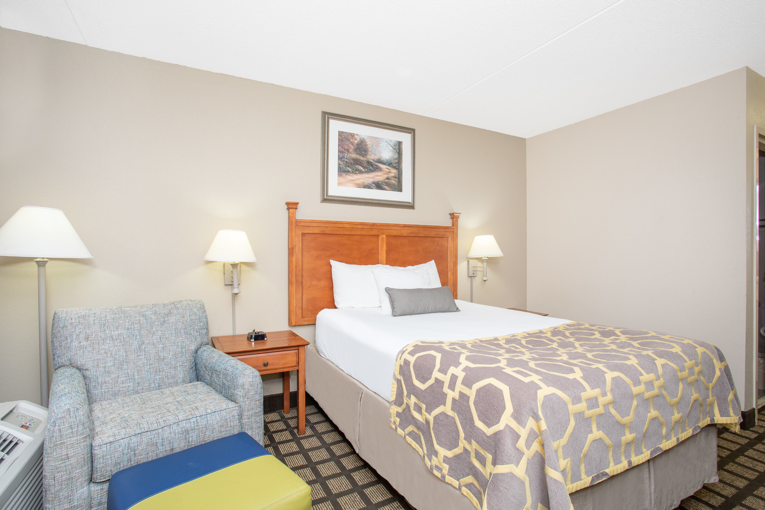 Guest room at the Baymont by Wyndham Hays in Hays, Kansas