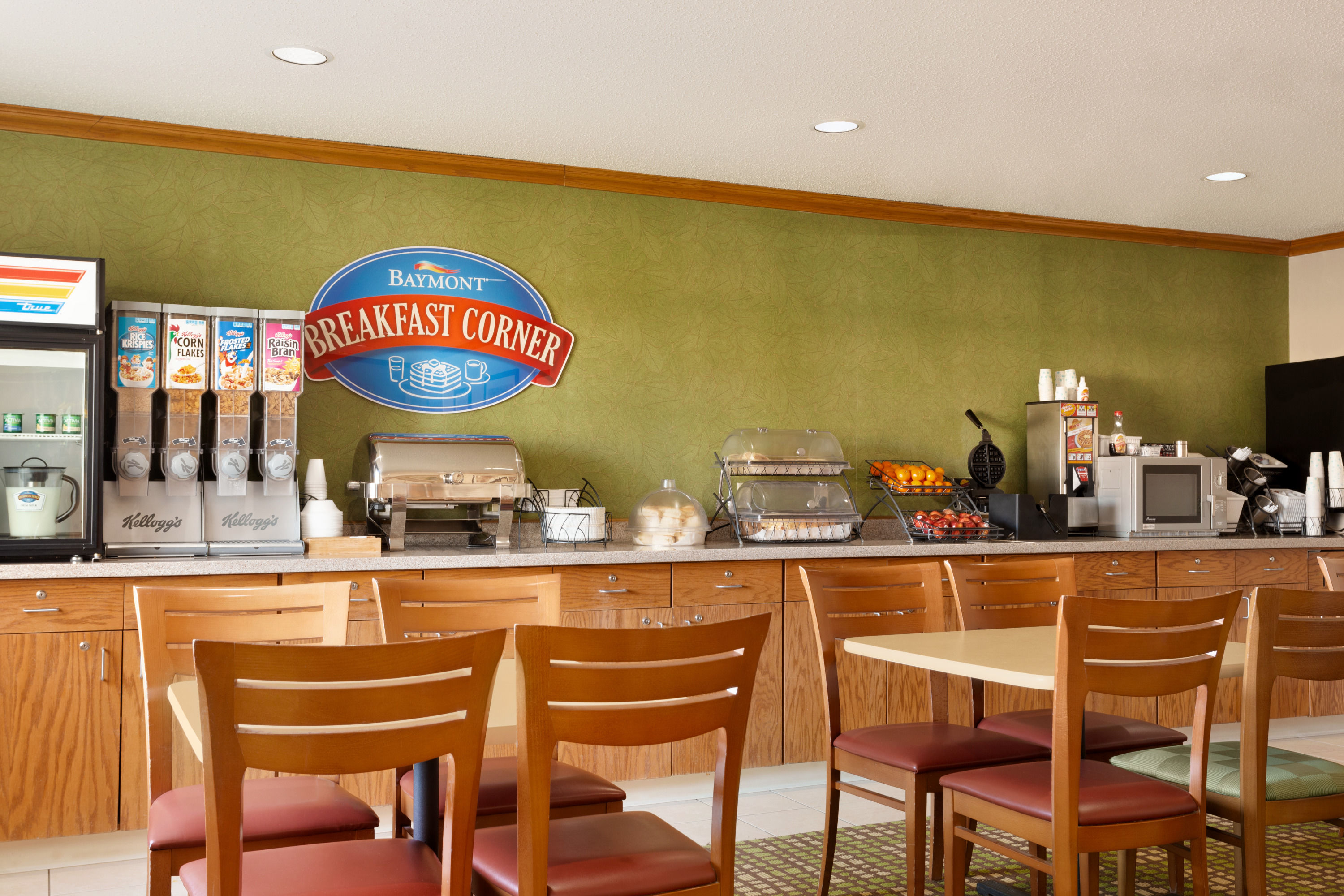Baymont by Wyndham Salina restaurant breakfast area with seating in Salina, Kansas
